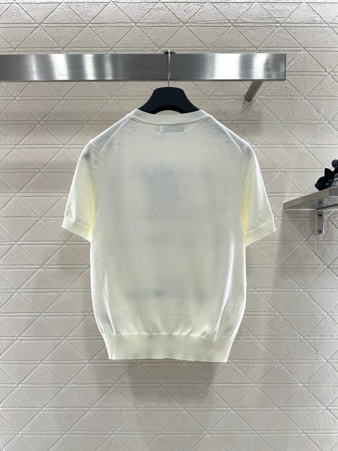 26NEW Crew Neck Logo Knit Short Sleeve