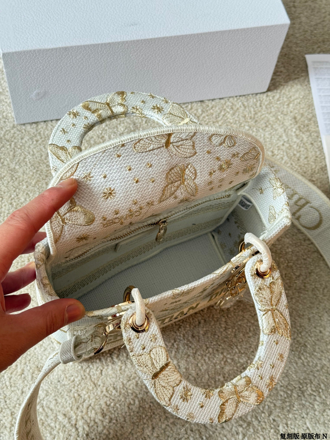 26NEW Embroidered Princess Diana with Crossbody Strap