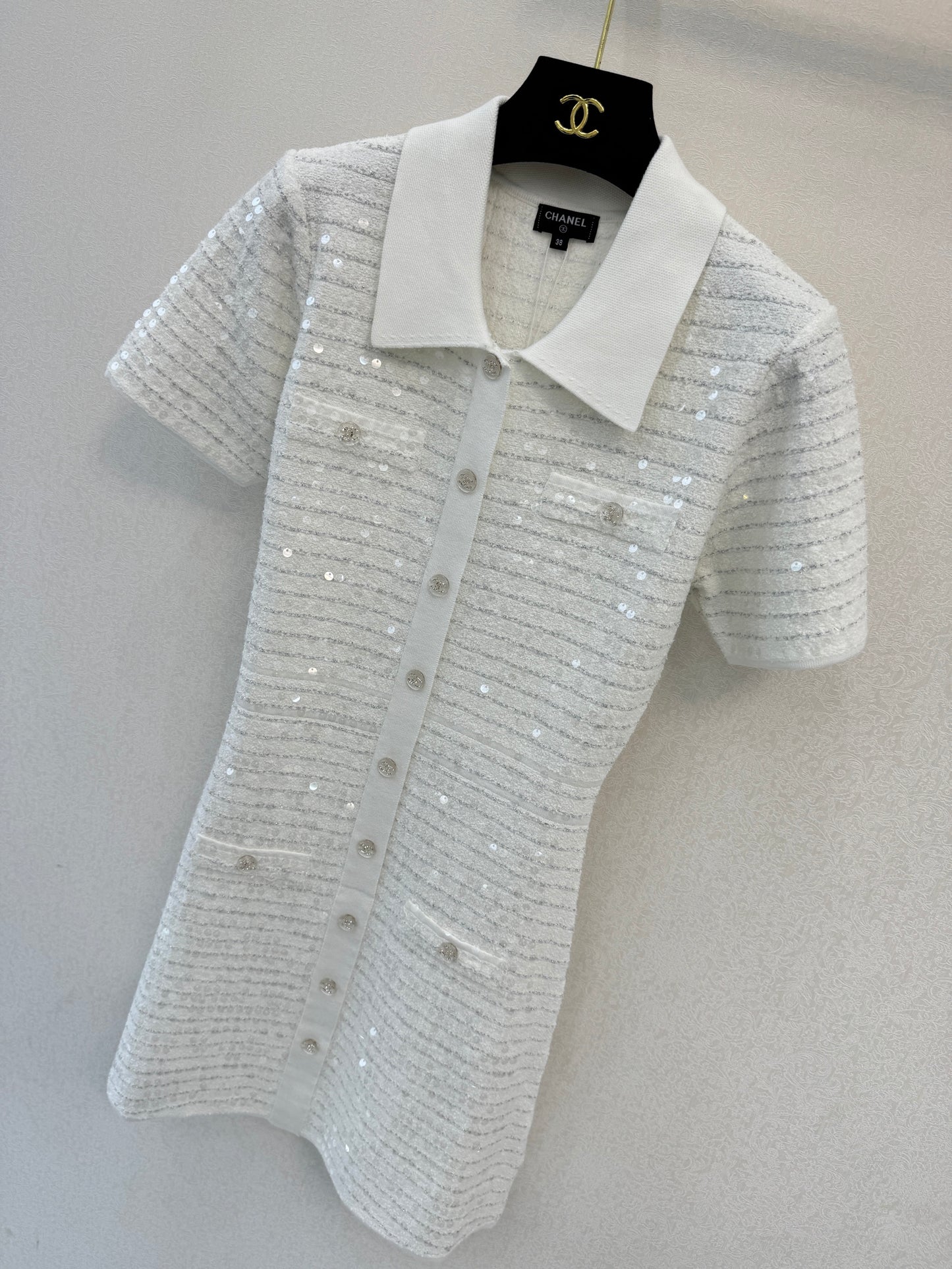 26NEW Polo collar short-sleeved dress
