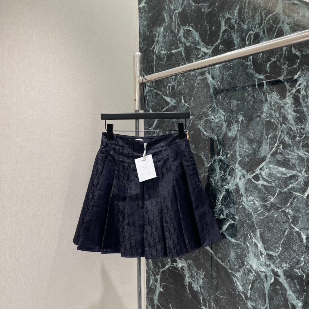 26 Early Spring New Arrival Jacquard Pleated Skirt