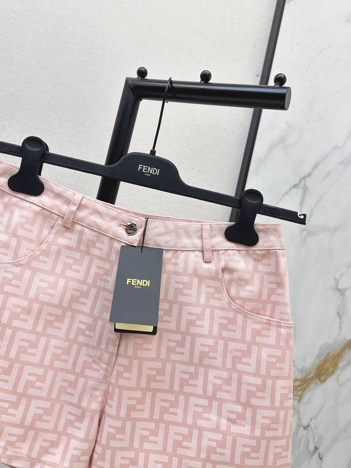 26SS Spring/Summer Newest Jacquard Denim Shorts