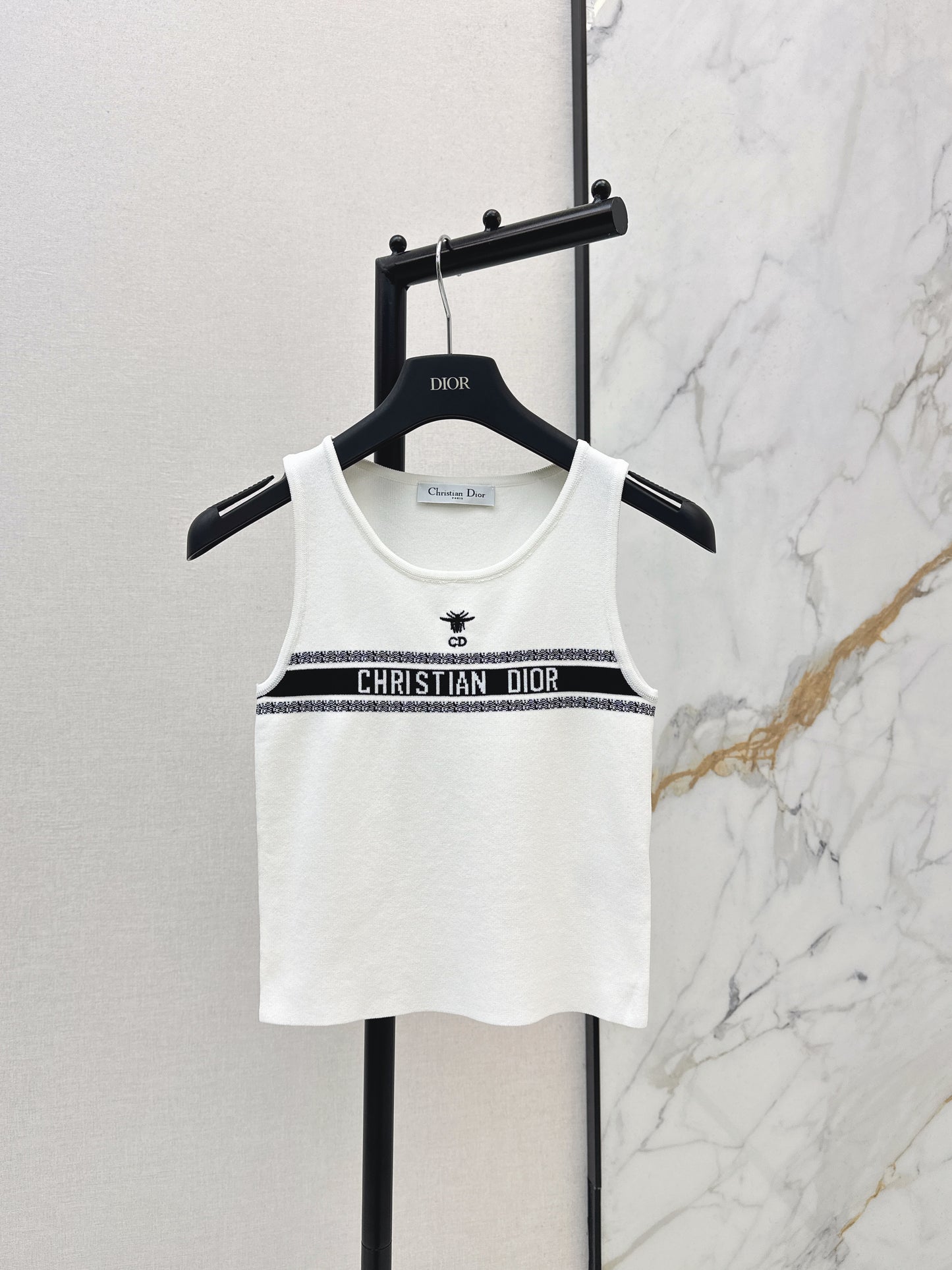26SS New Letter Jacquard Knitted Vest