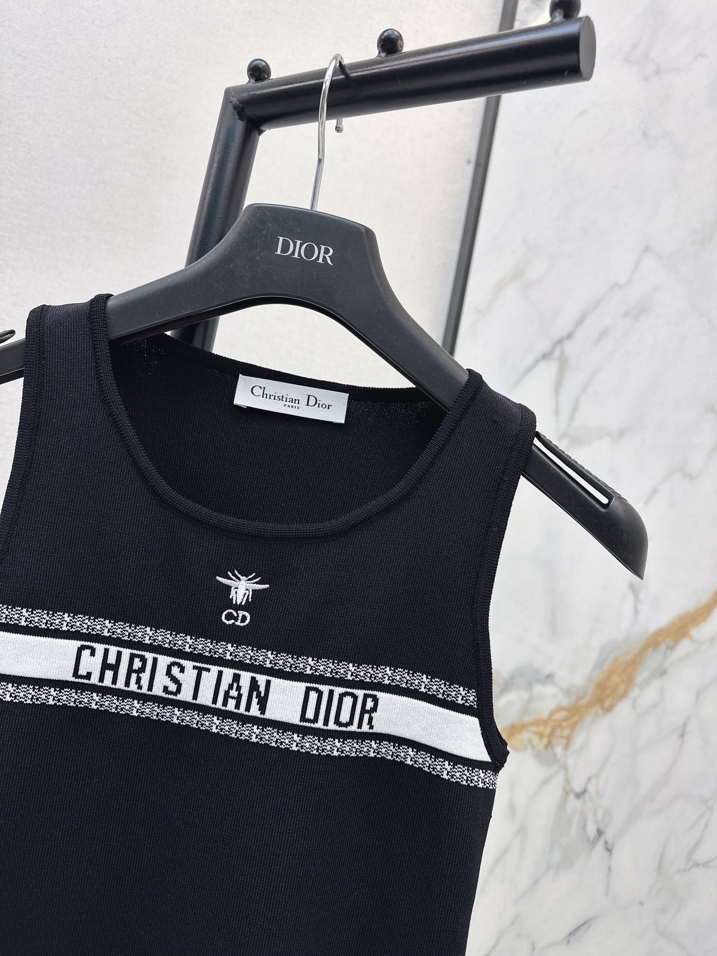 26SS New Letter Jacquard Knitted Vest