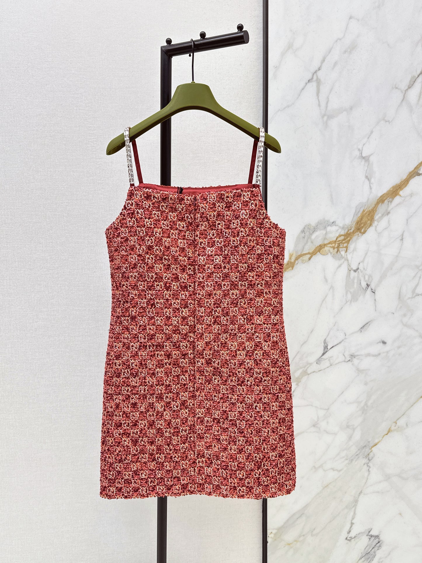 26SS Heavyweight Jacquard Strappy Dress