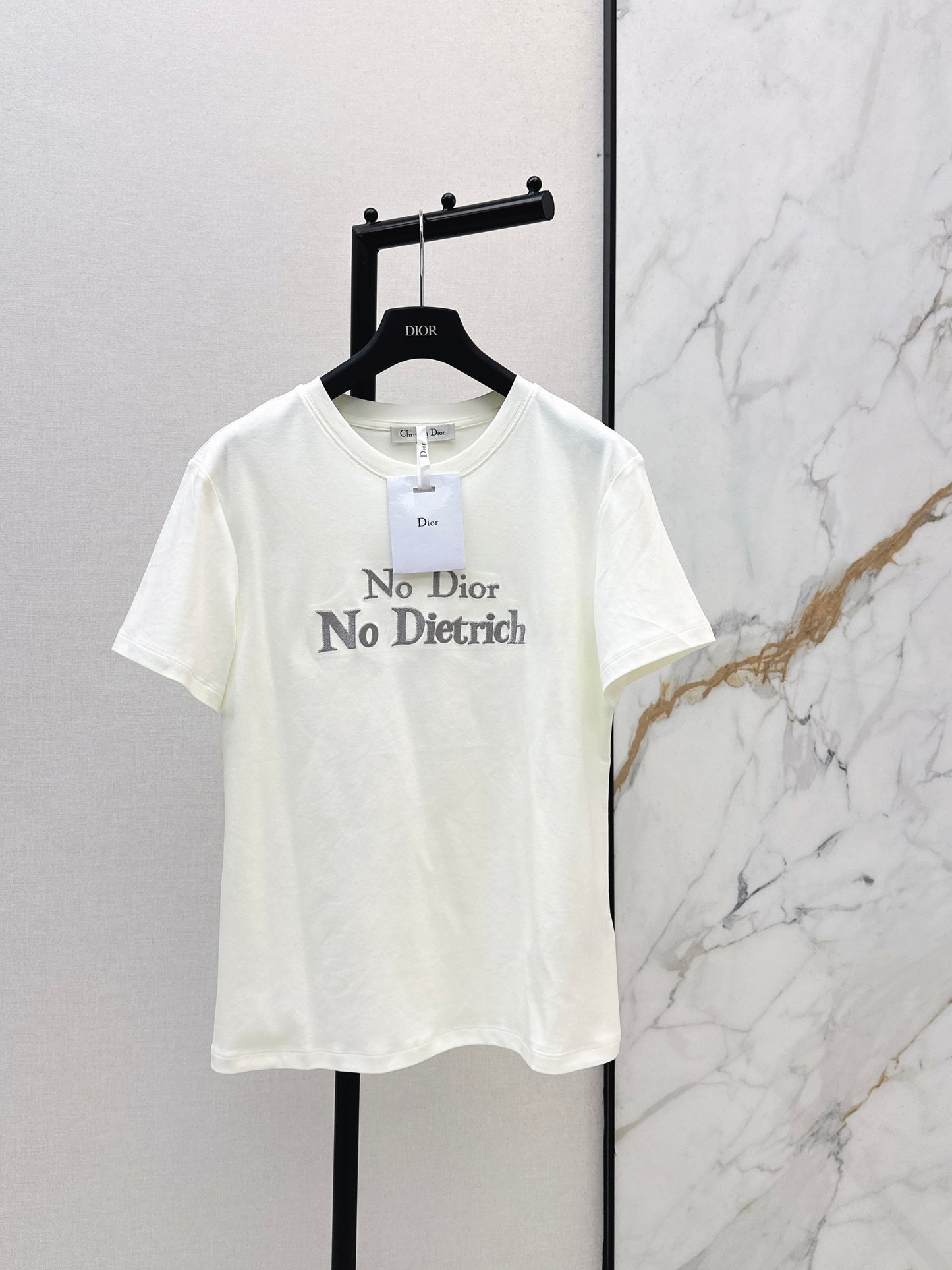 26SS Spring/Summer Newest Letter Embroidered T-shirt