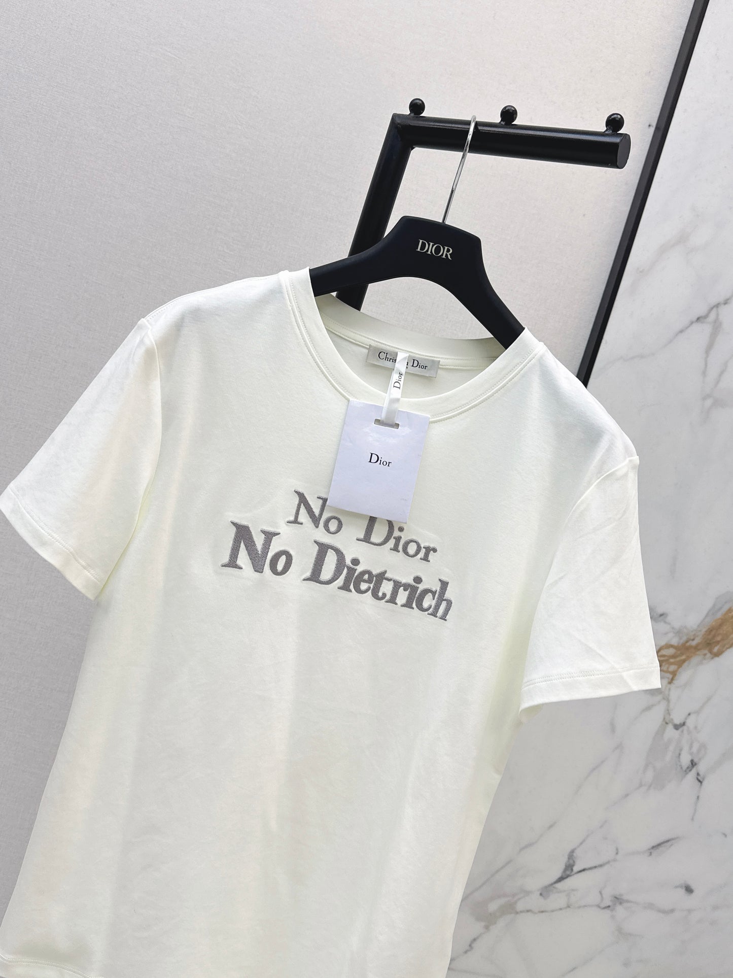 26SS Spring/Summer Newest Letter Embroidered T-shirt