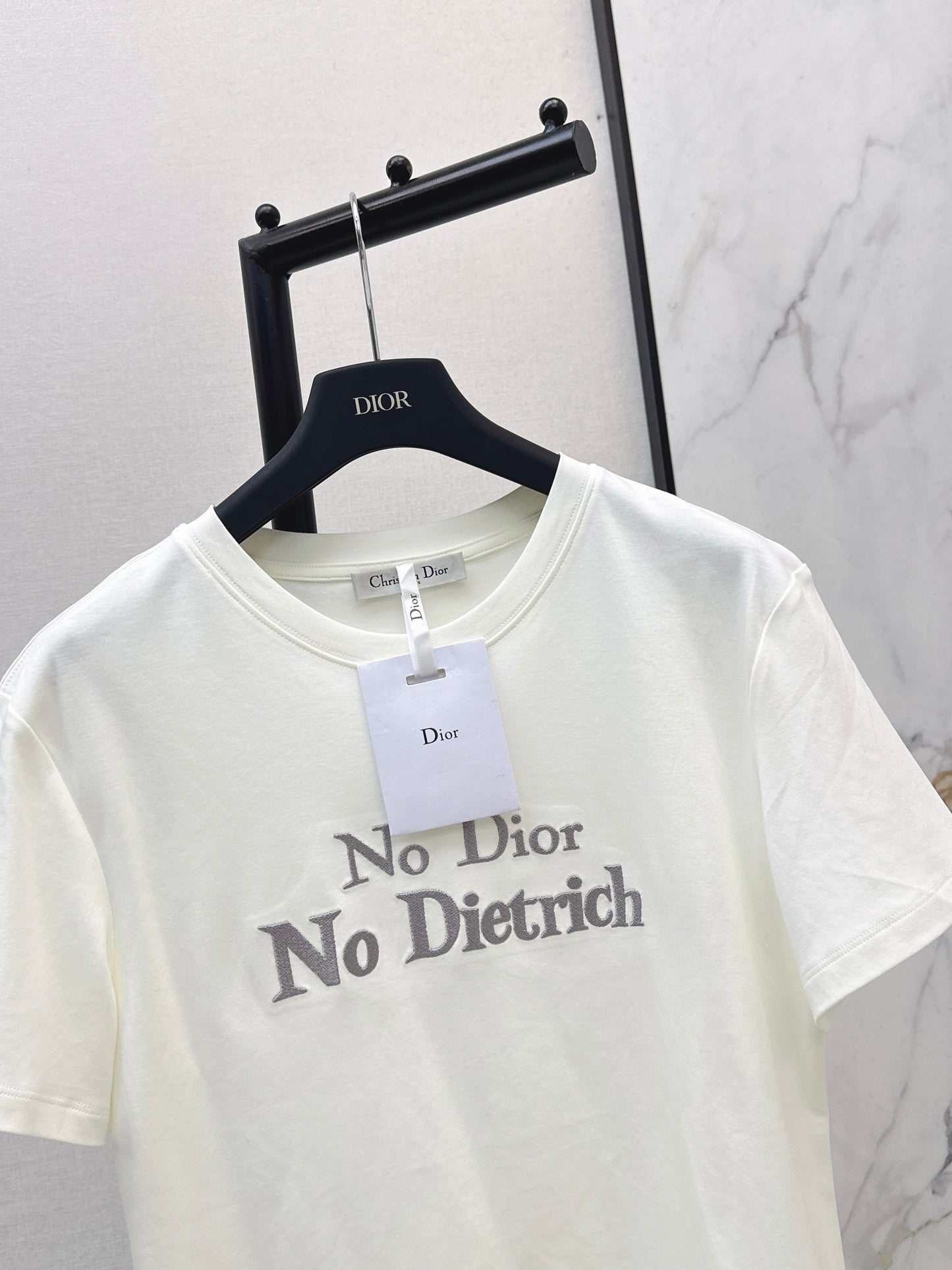 26SS Spring/Summer Newest Letter Embroidered T-shirt