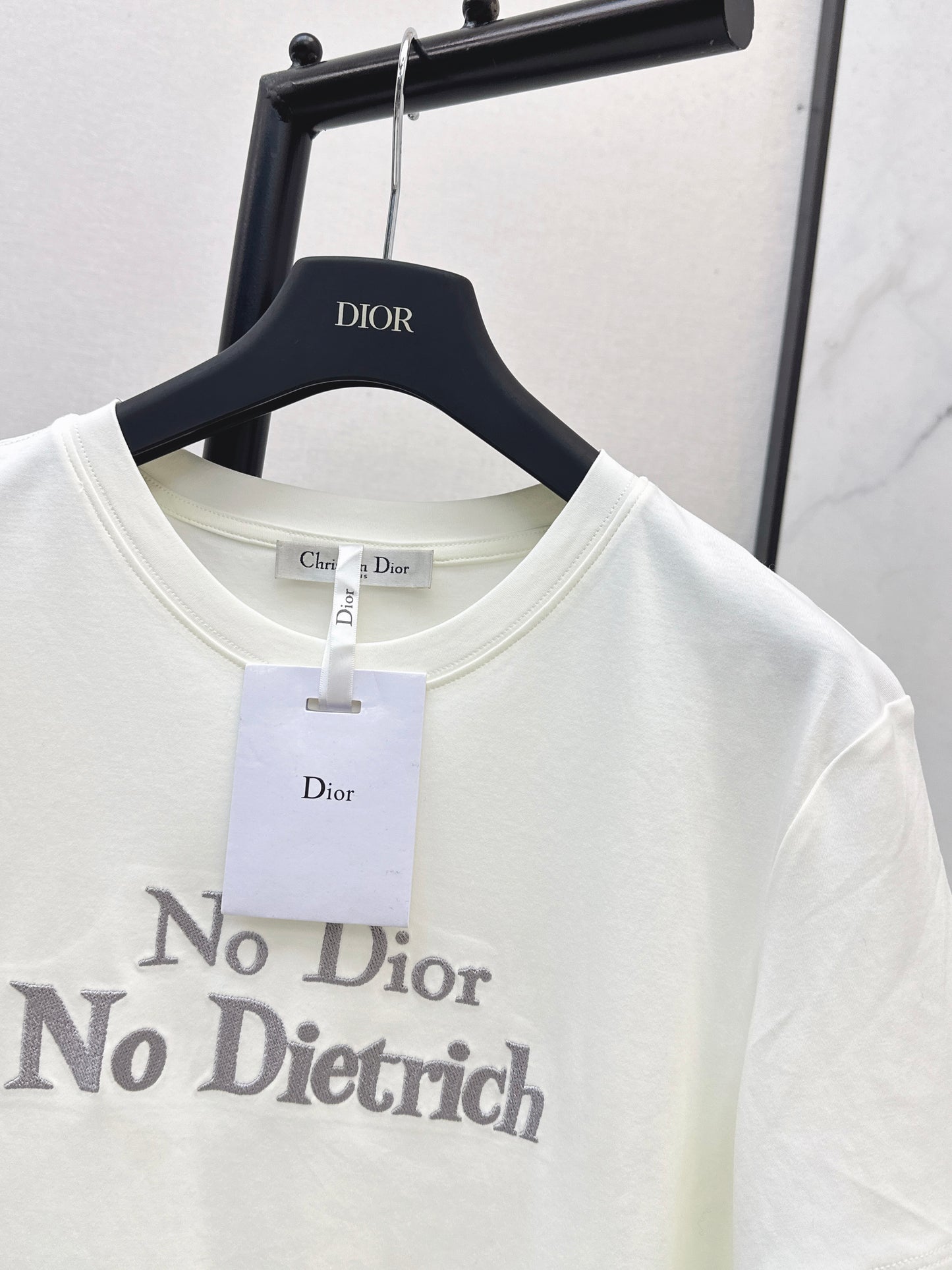 26SS Spring/Summer Newest Letter Embroidered T-shirt