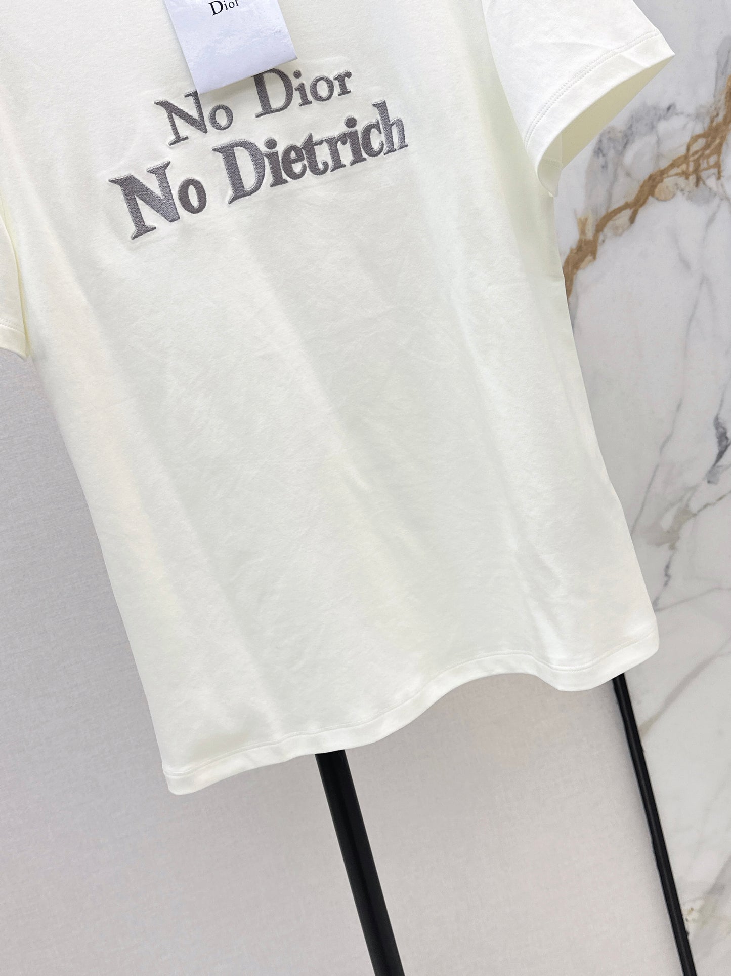 26SS Spring/Summer Newest Letter Embroidered T-shirt