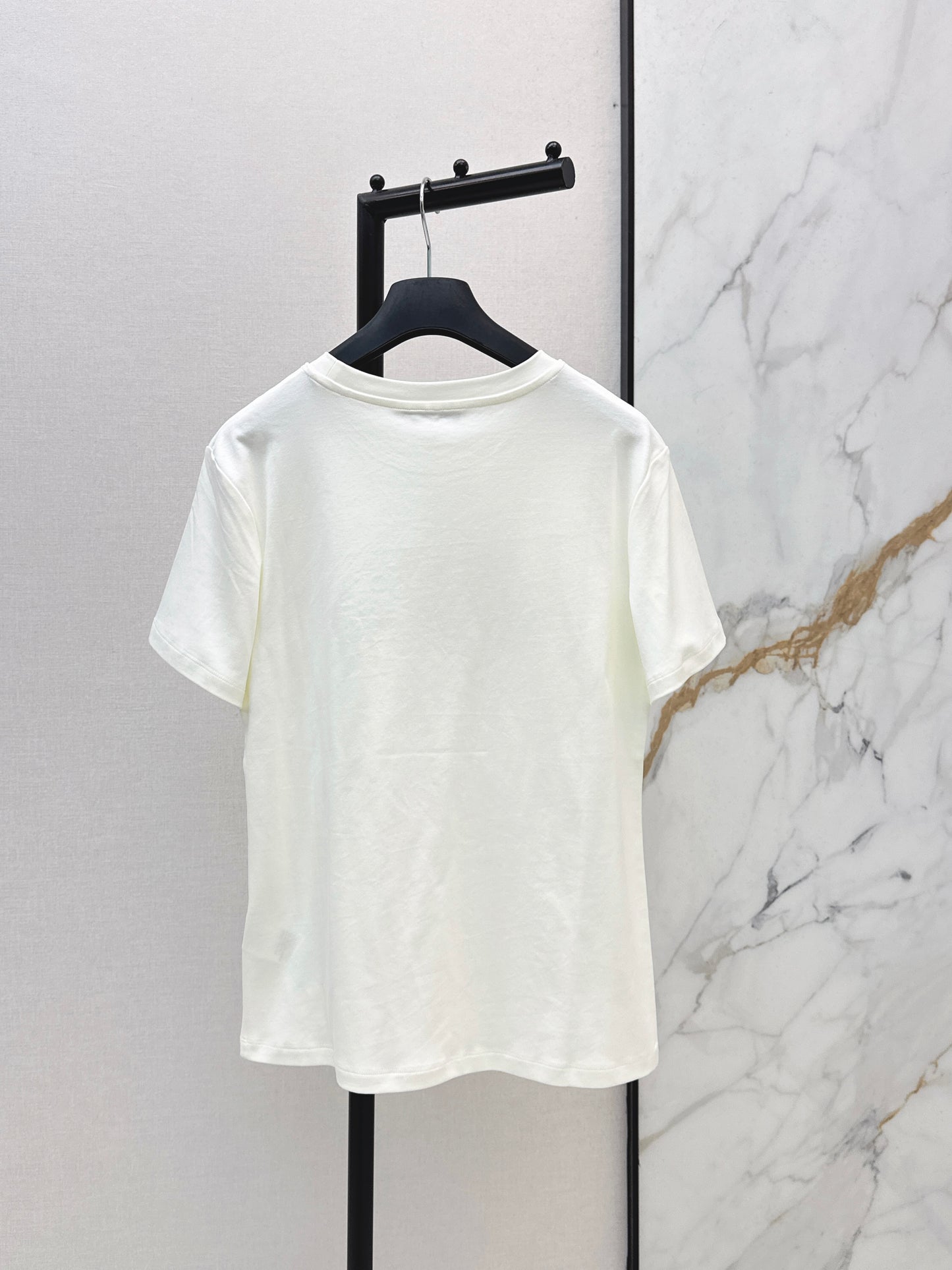 26SS Spring/Summer Newest Letter Embroidered T-shirt