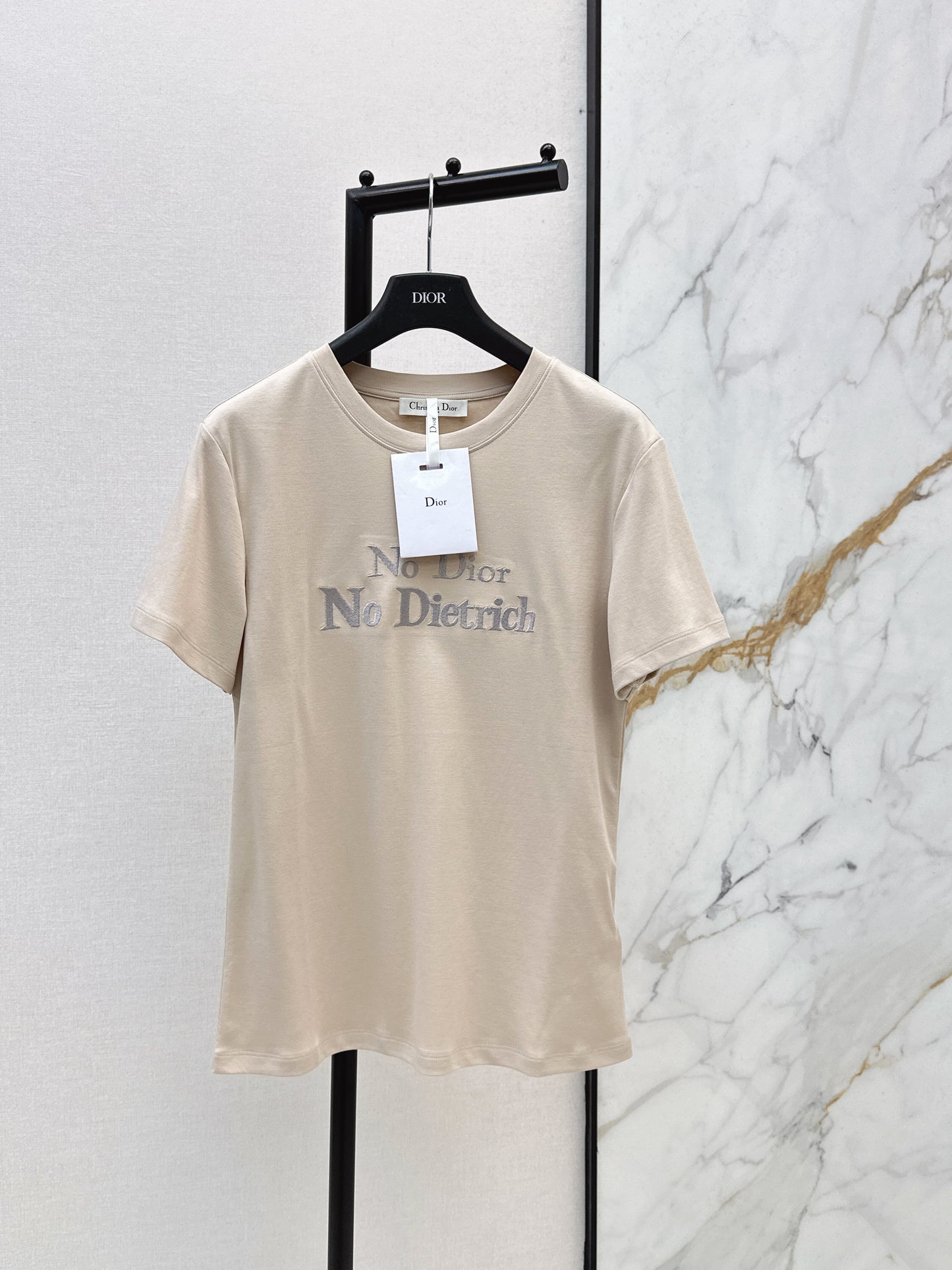 26SS Spring/Summer Newest Letter Embroidered T-shirt