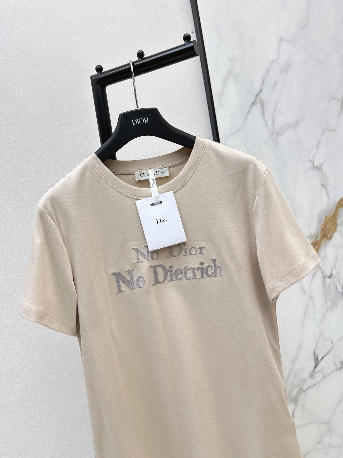 26SS Spring/Summer Newest Letter Embroidered T-shirt