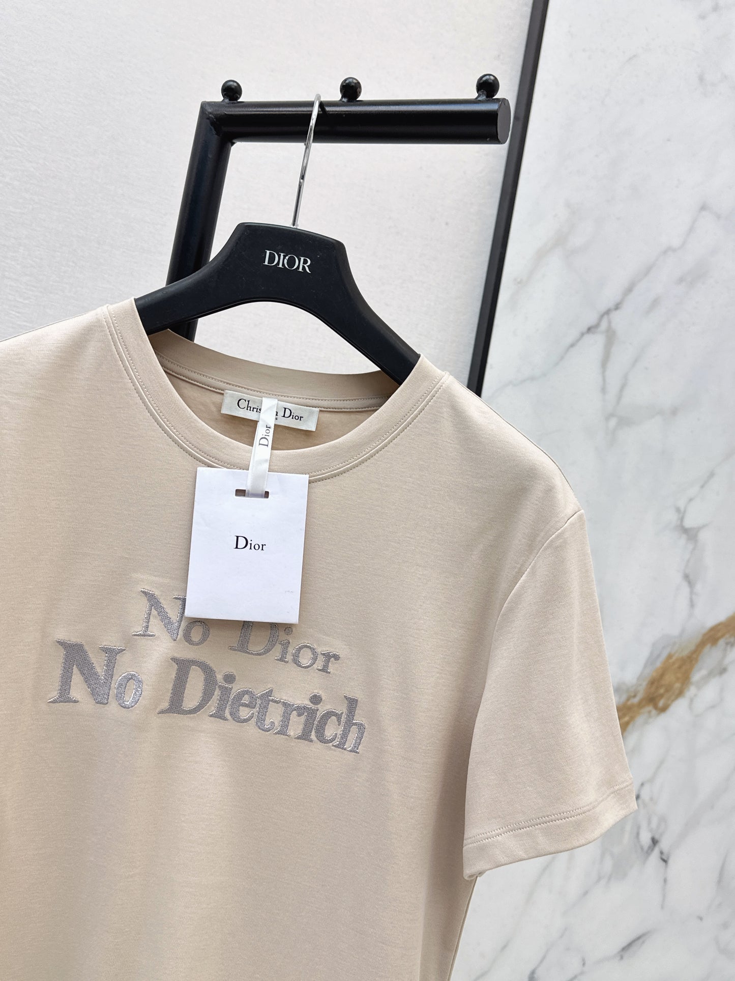 26SS Spring/Summer Newest Letter Embroidered T-shirt