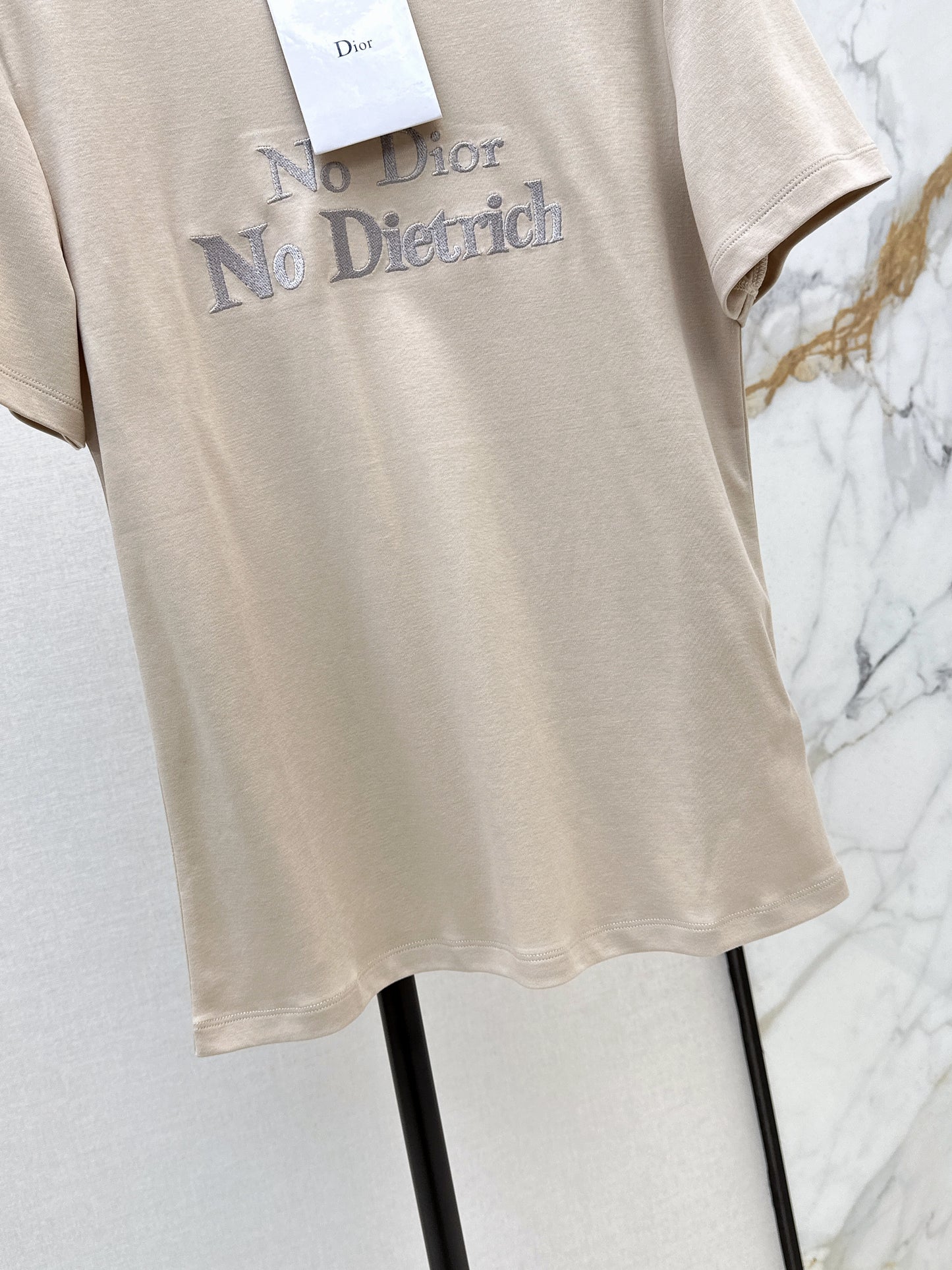 26SS Spring/Summer Newest Letter Embroidered T-shirt
