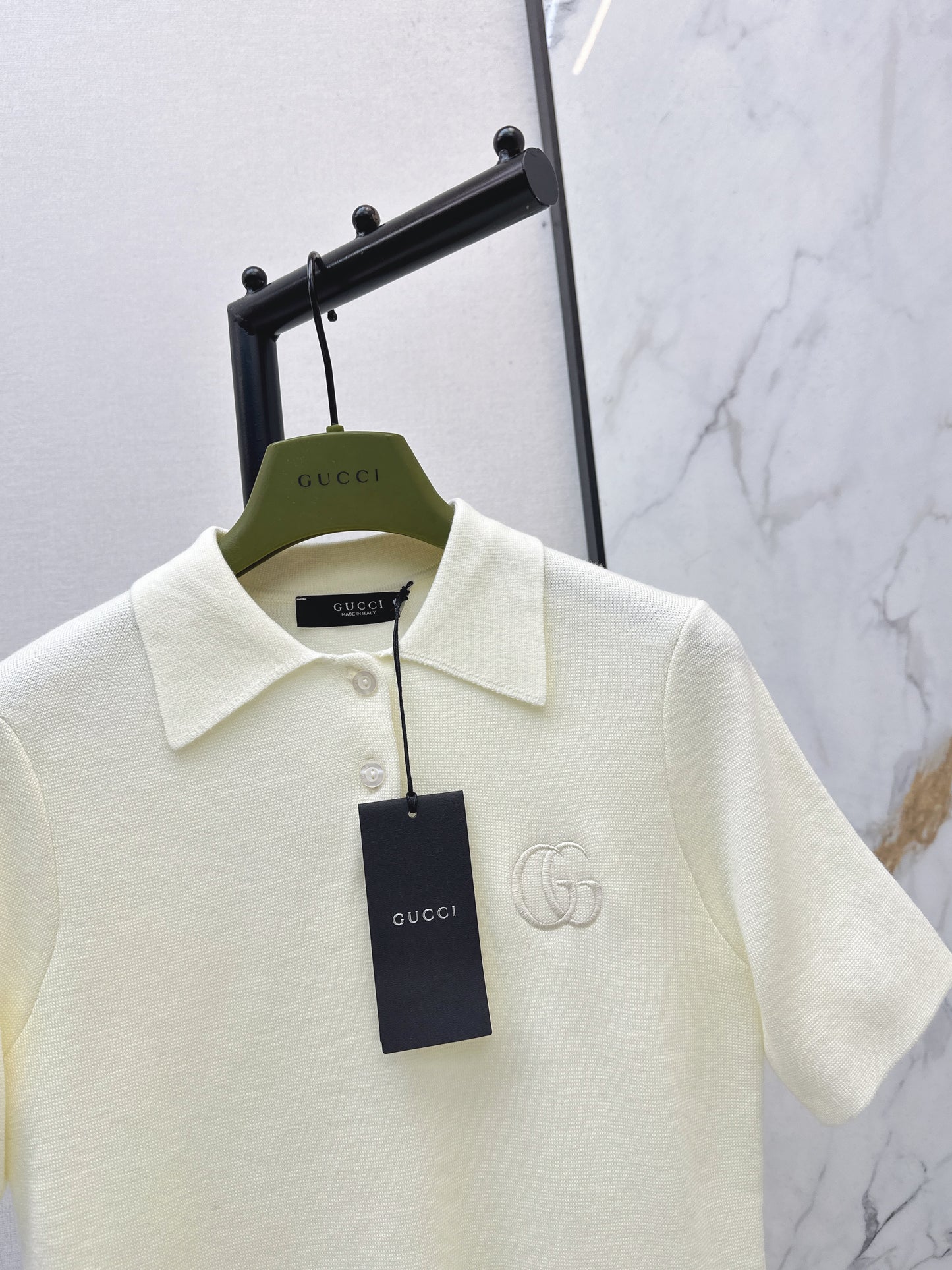 26SS Spring/Summer Newest Polo Collar Knit Sweater with Embroidery