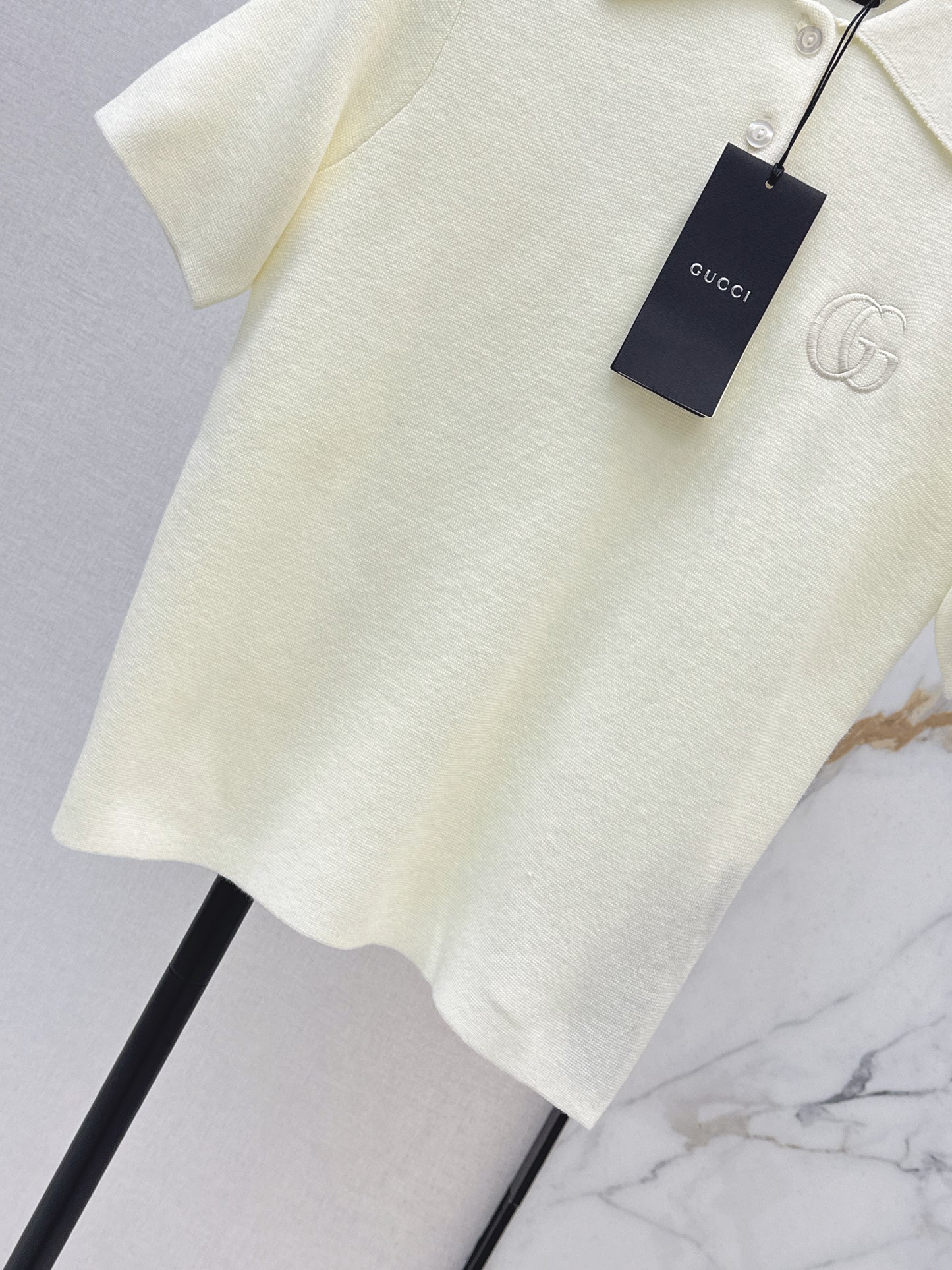 26SS Spring/Summer Newest Polo Collar Knit Sweater with Embroidery