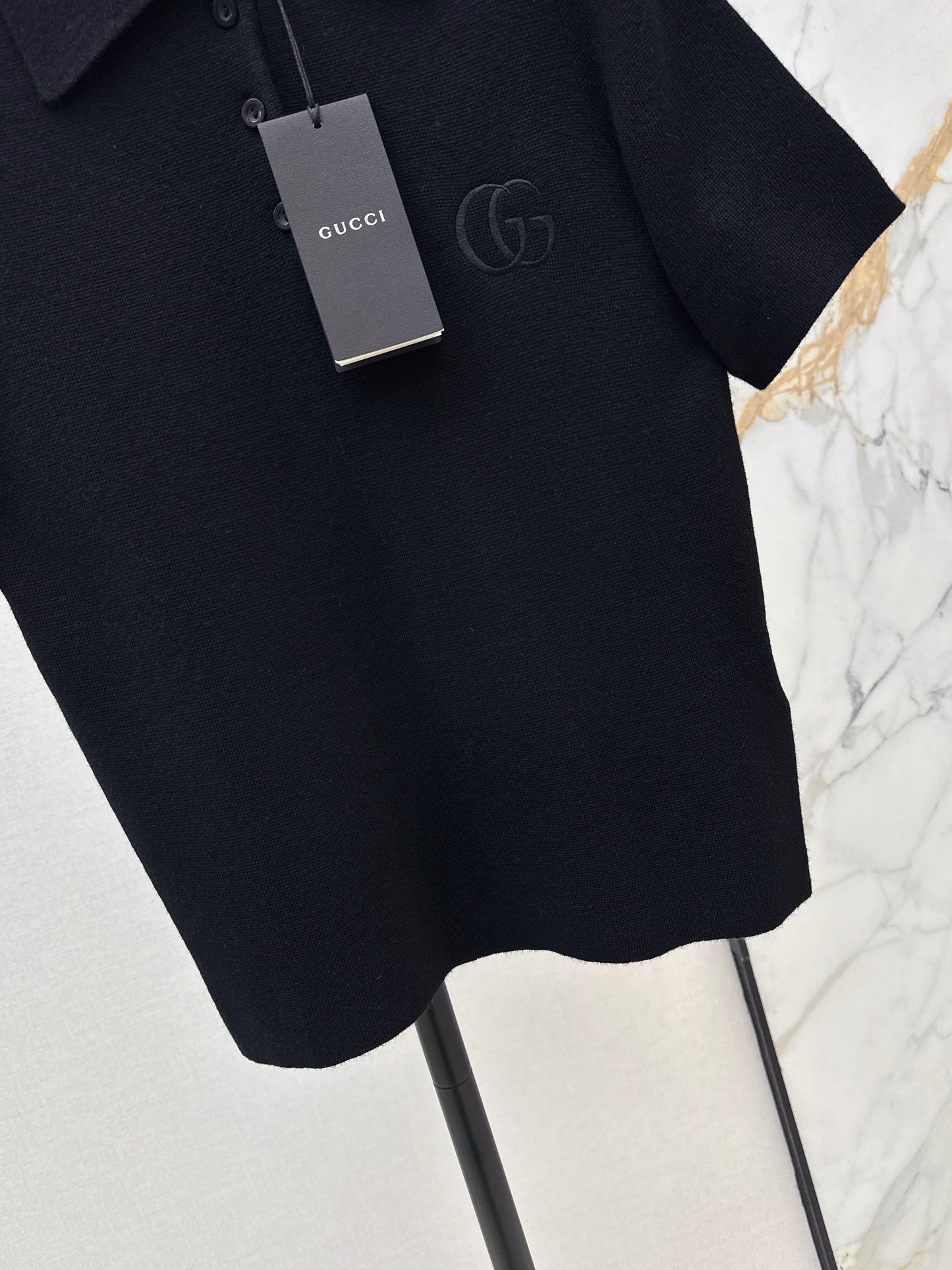 26SS Spring/Summer Newest Polo Collar Knit Sweater with Embroidery