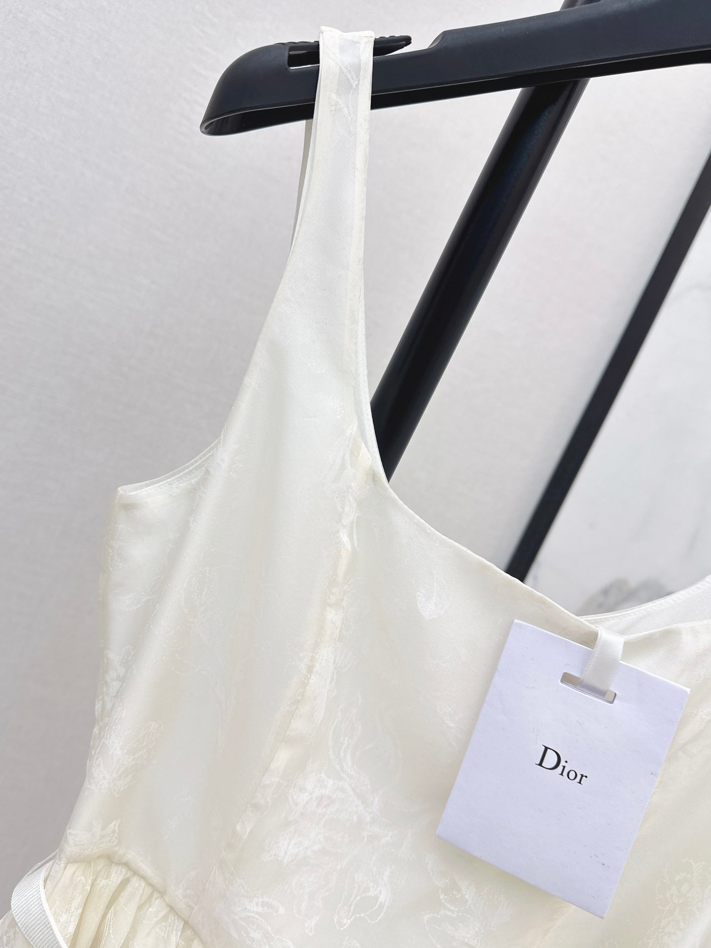 26SS New Jacquard Square Neck Long Dress