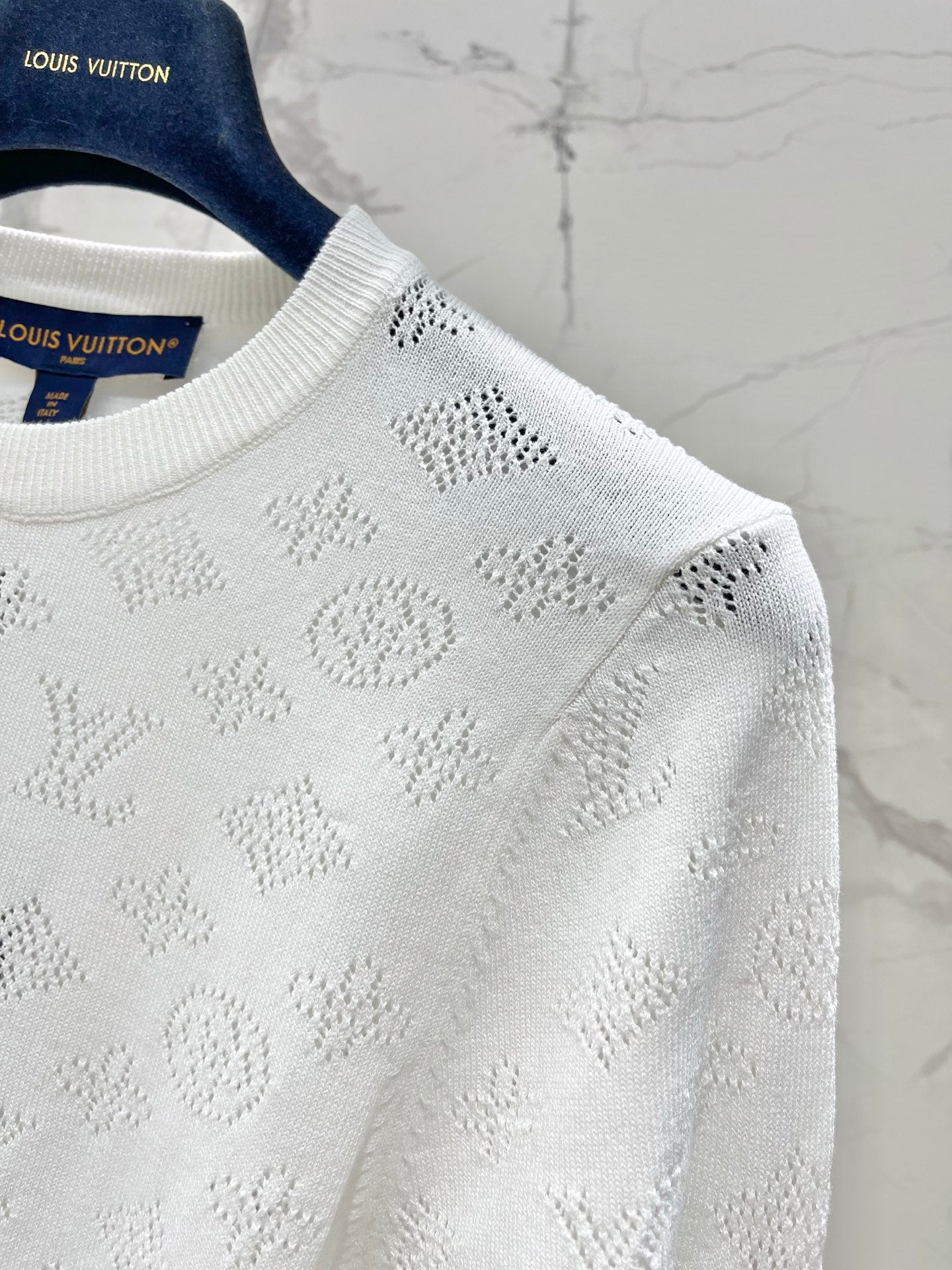 26SS NEW Hollow-out Round Neck Knit Short Sleeve