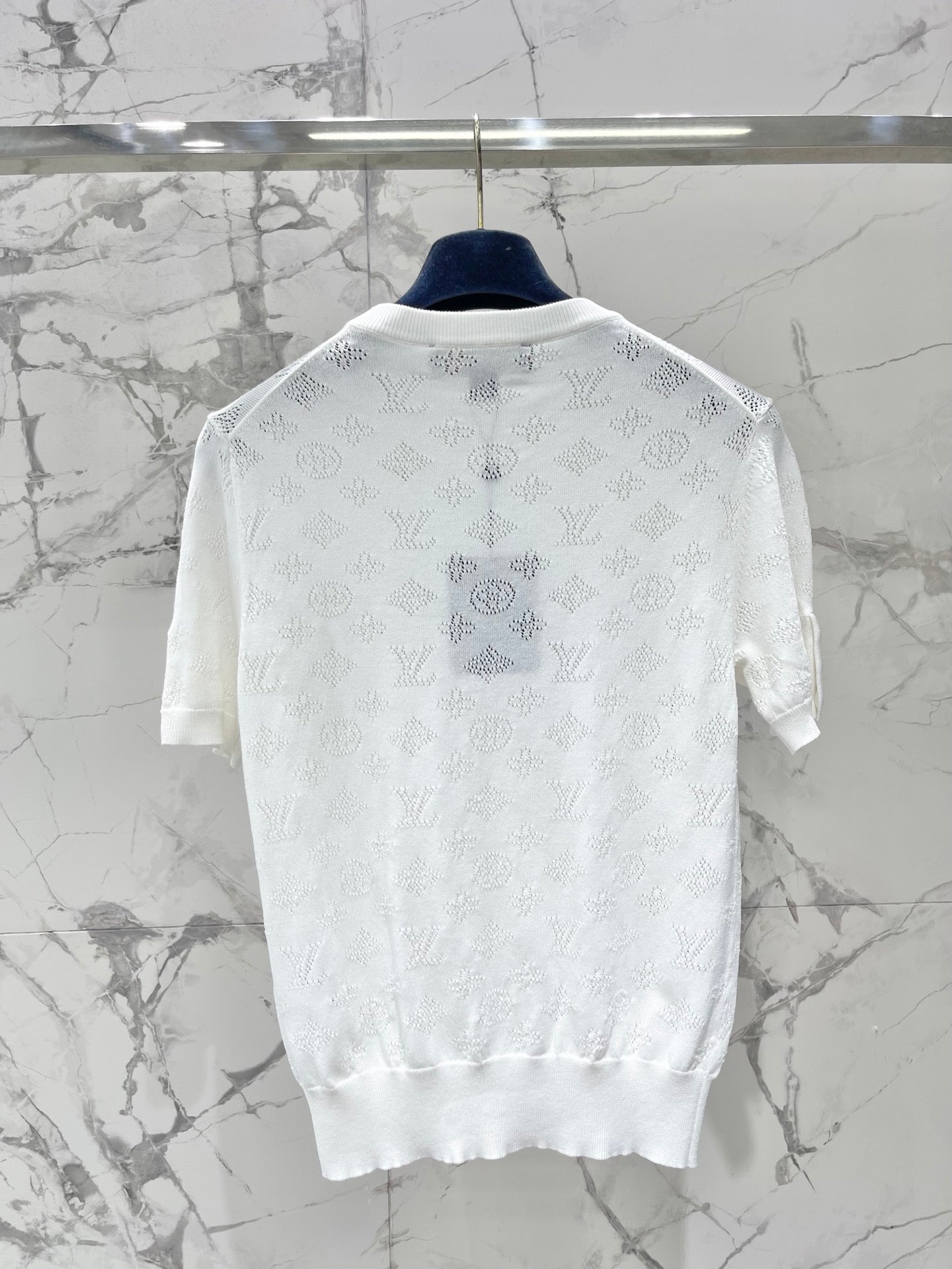 26SS NEW Hollow-out Round Neck Knit Short Sleeve