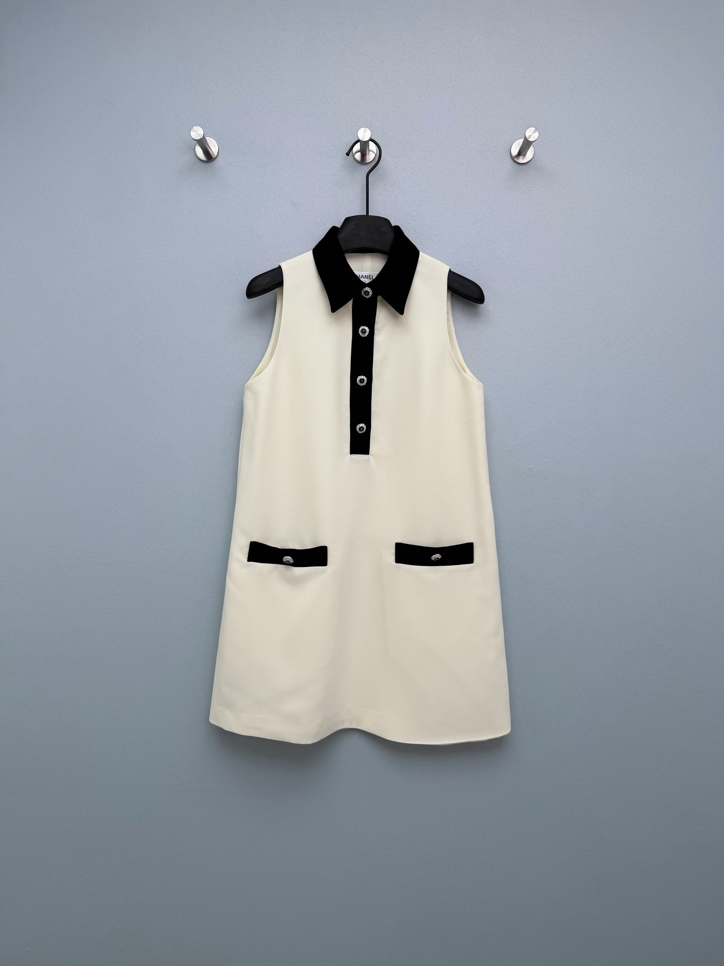 26SS NEW Color Block Sleeveless Dress