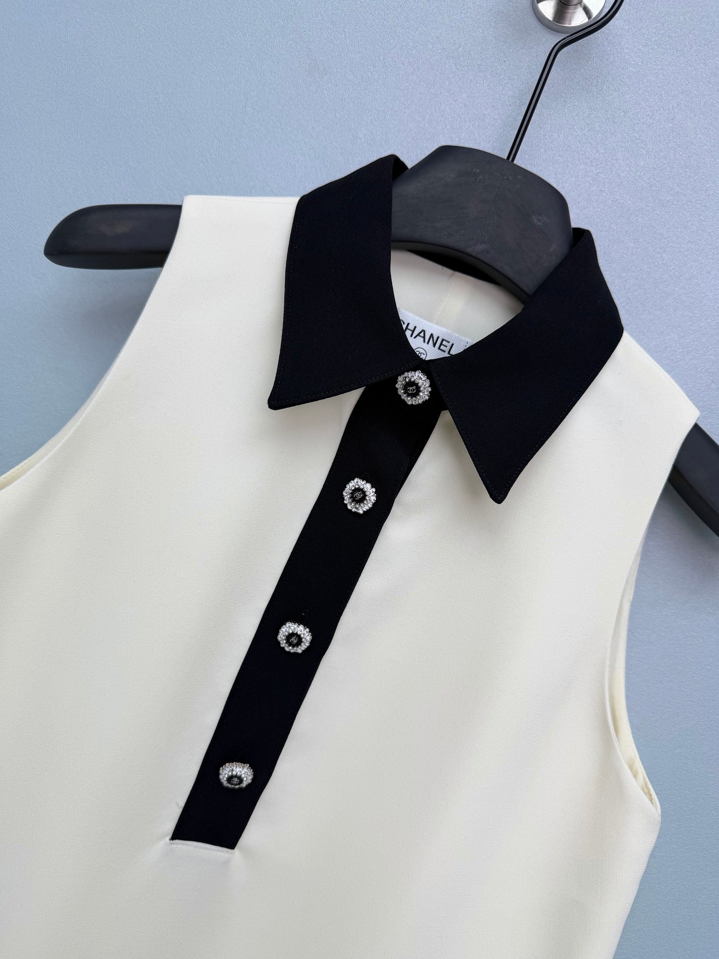 26SS NEW Color Block Sleeveless Dress