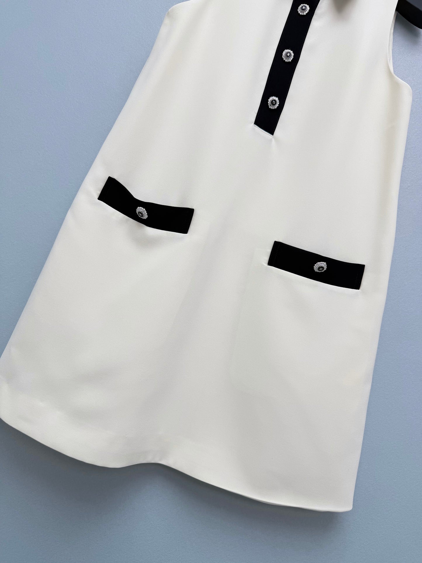 26SS NEW Color Block Sleeveless Dress