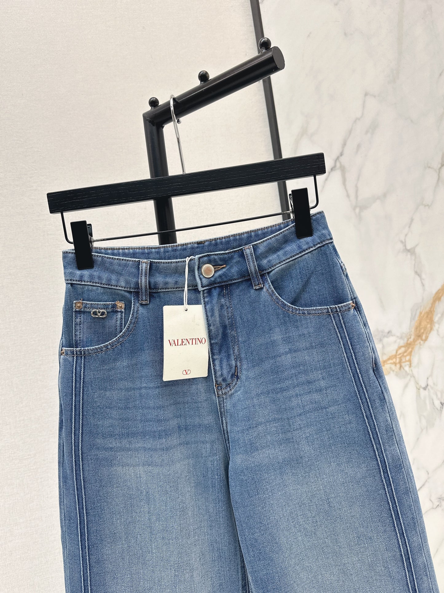26SS New High-Waisted Wide-Leg Jeans