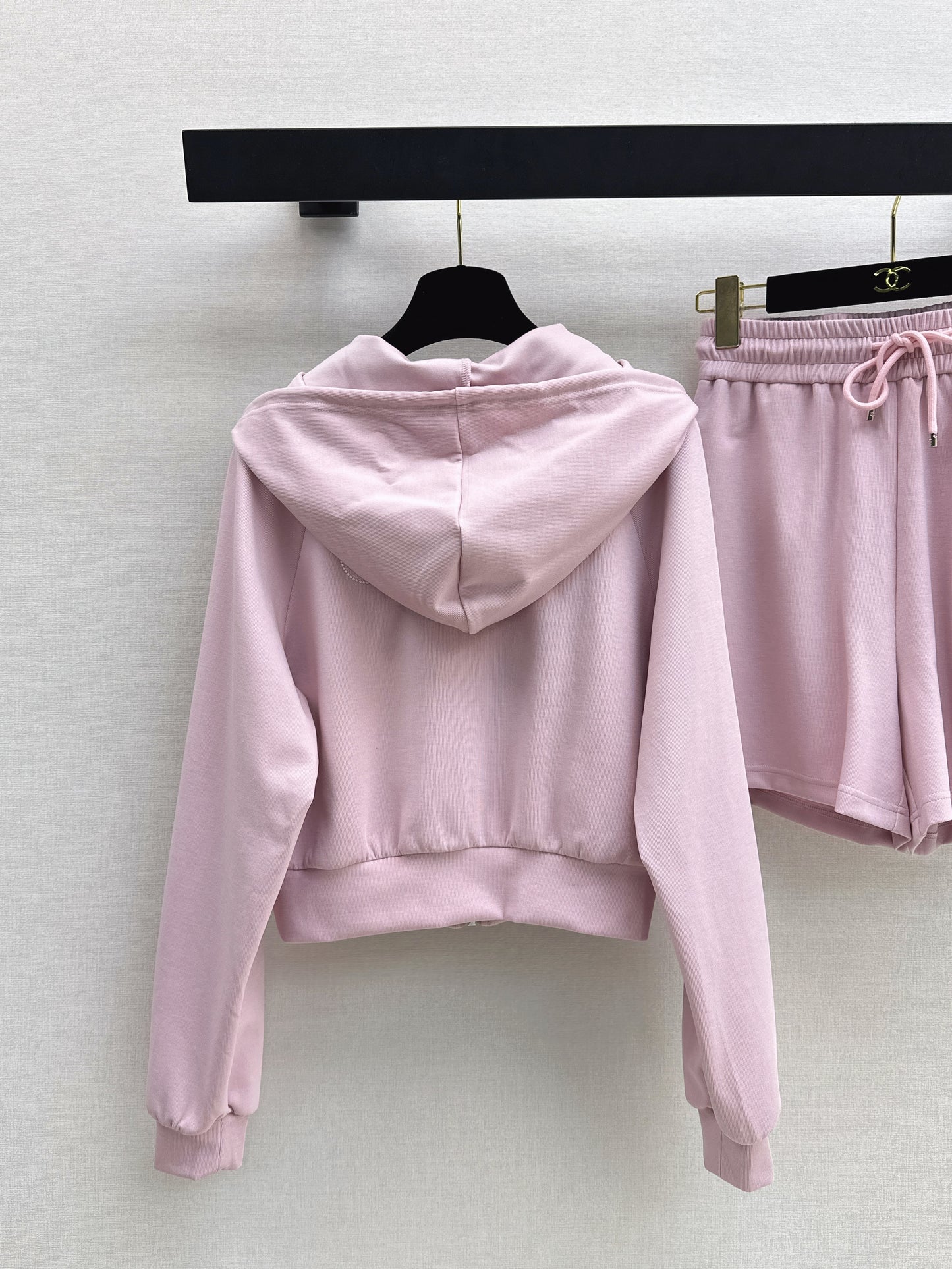 26SS Hooded Casual Jacket + Elastic-Waist Shorts
