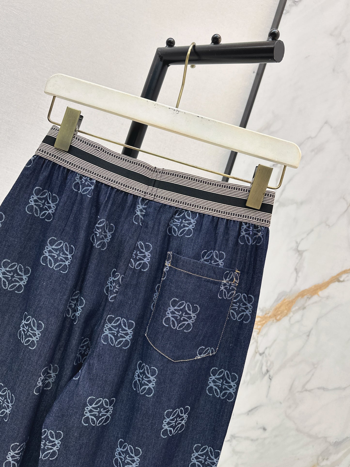 26SS — Monogram Straight-Leg Jeans