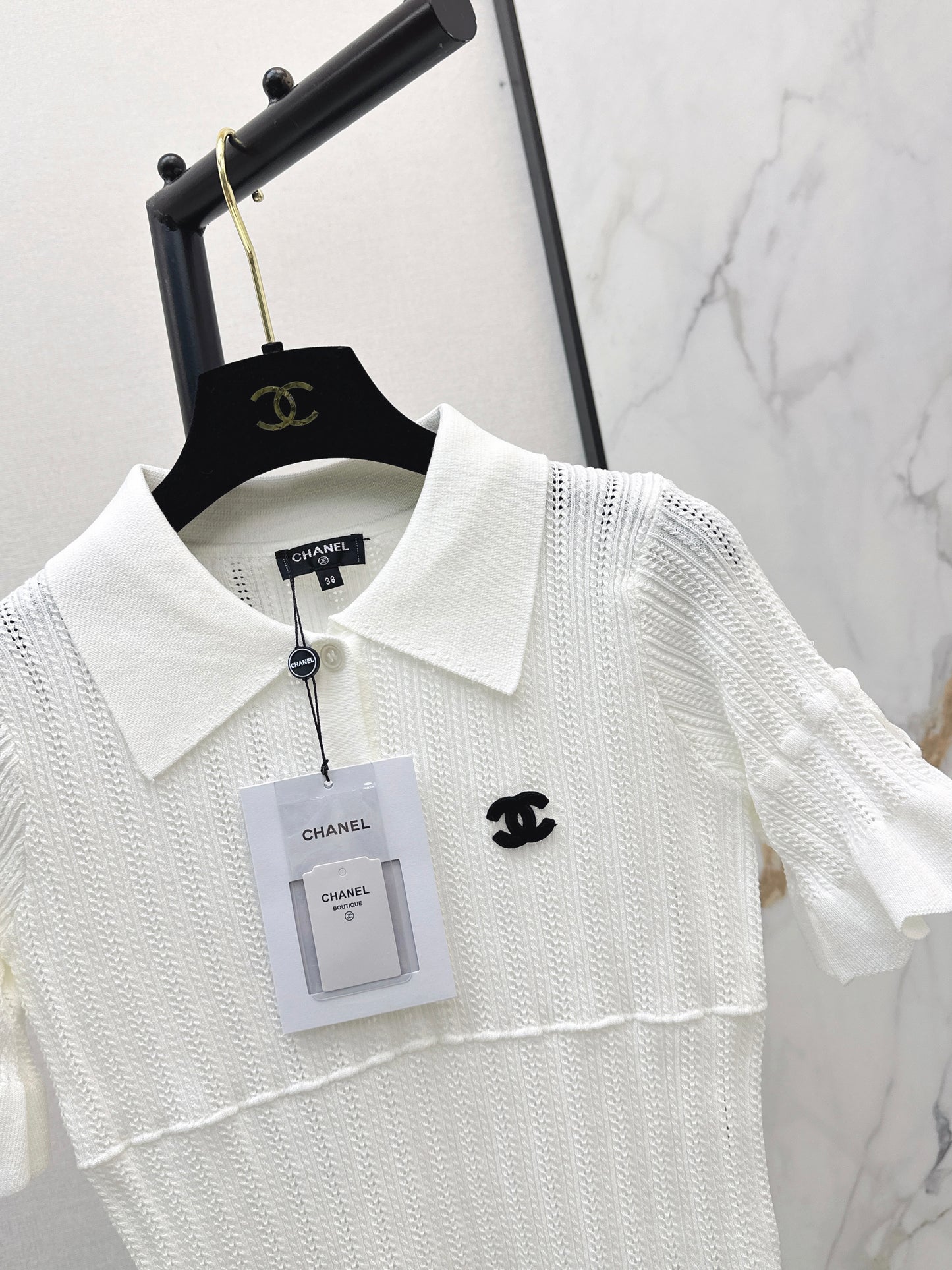 26SS New Vintage Style Knitted Short-Sleeve