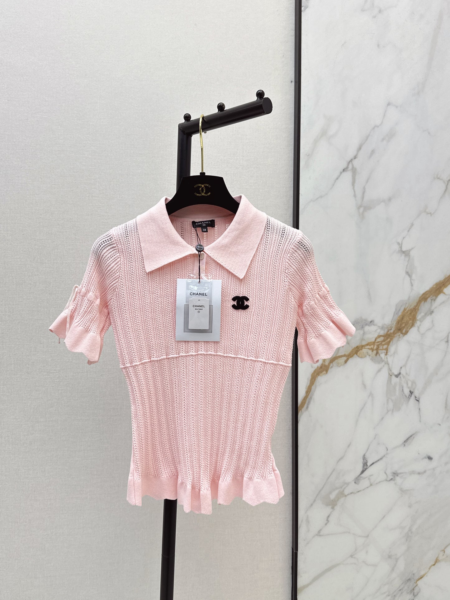 26SS New Vintage Style Knitted Short-Sleeve
