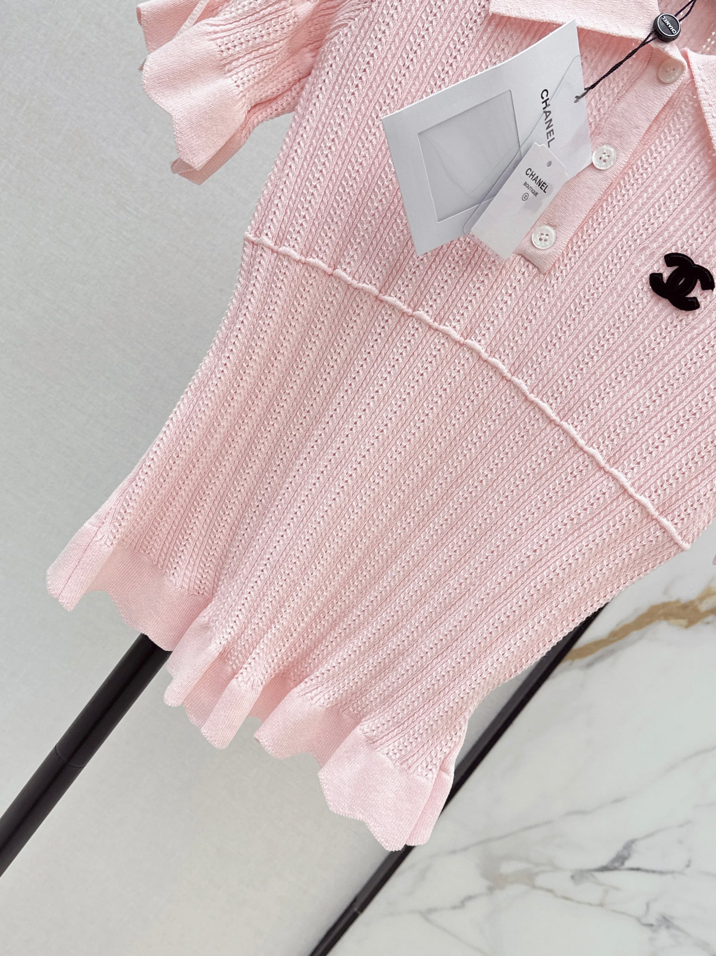 26SS New Vintage Style Knitted Short-Sleeve