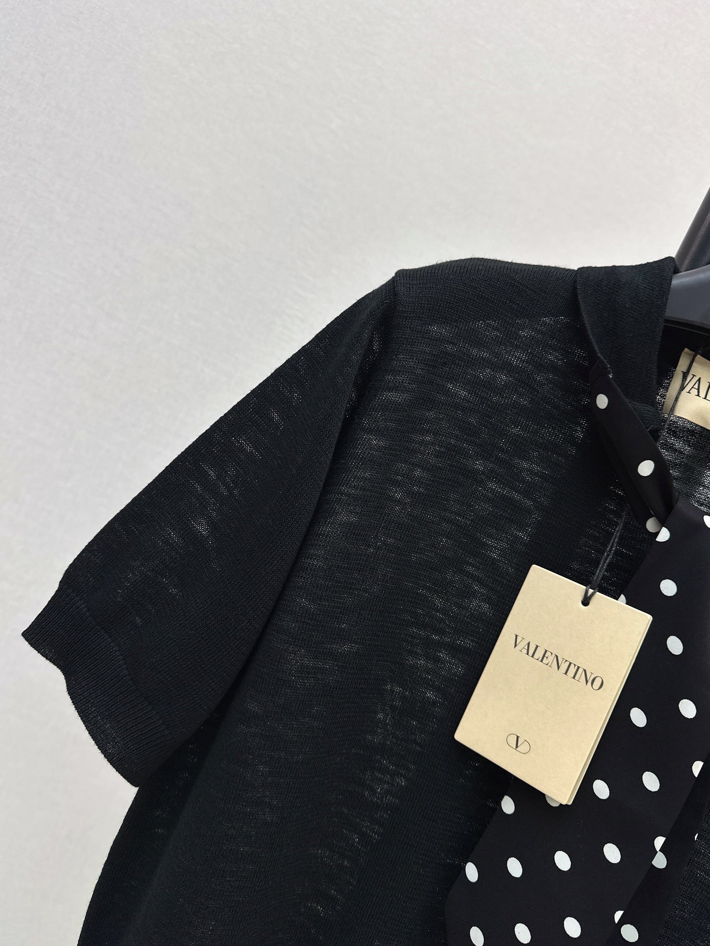 26SS — New Polka-Dot Short-Sleeve Top with Streamers