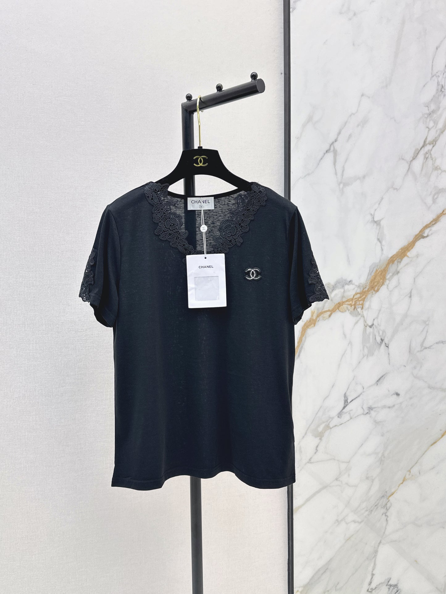 26SS — New Lace-Paneled Back T-Shirt