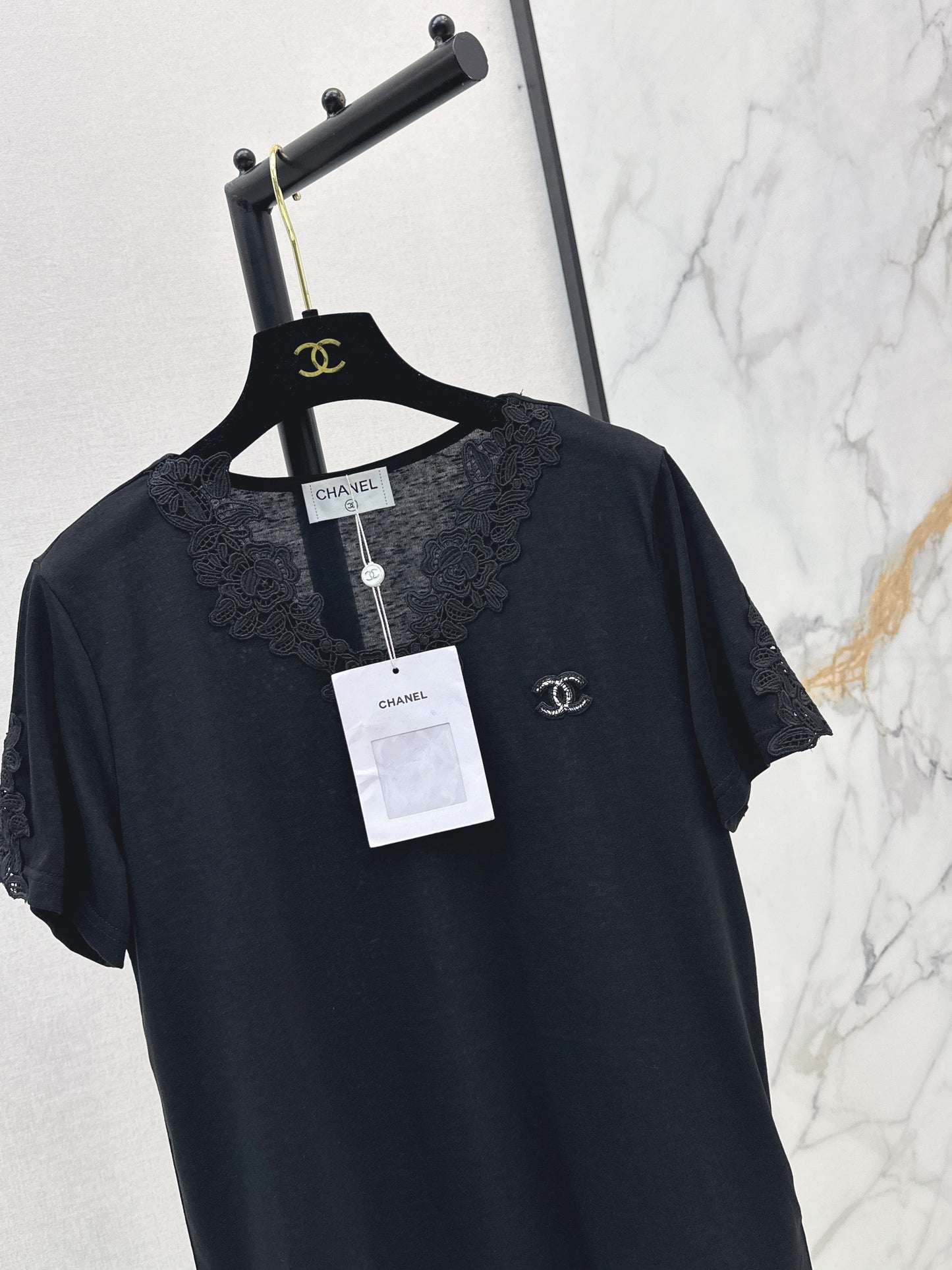 26SS — New Lace-Paneled Back T-Shirt