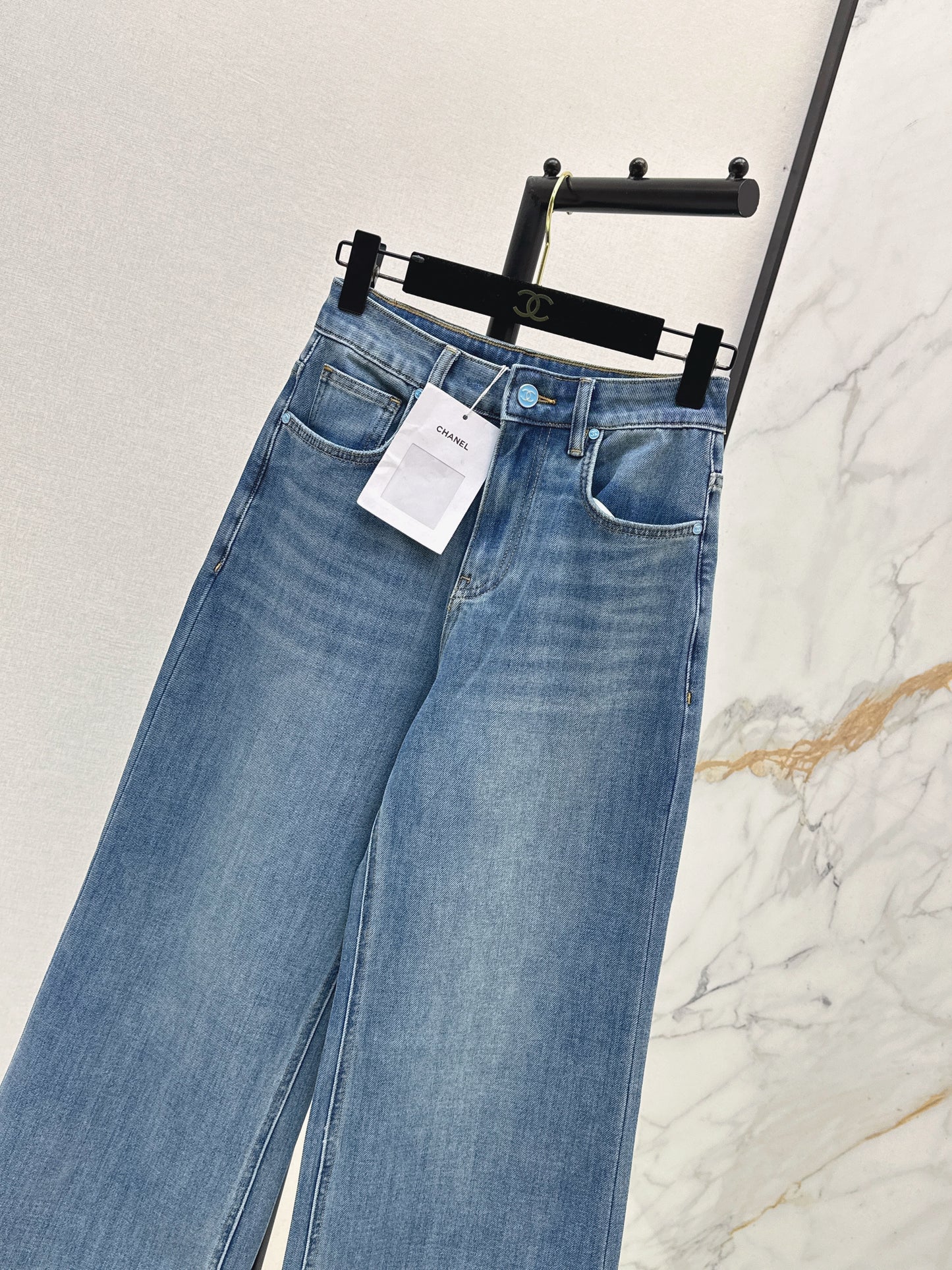 New straight leg jeans