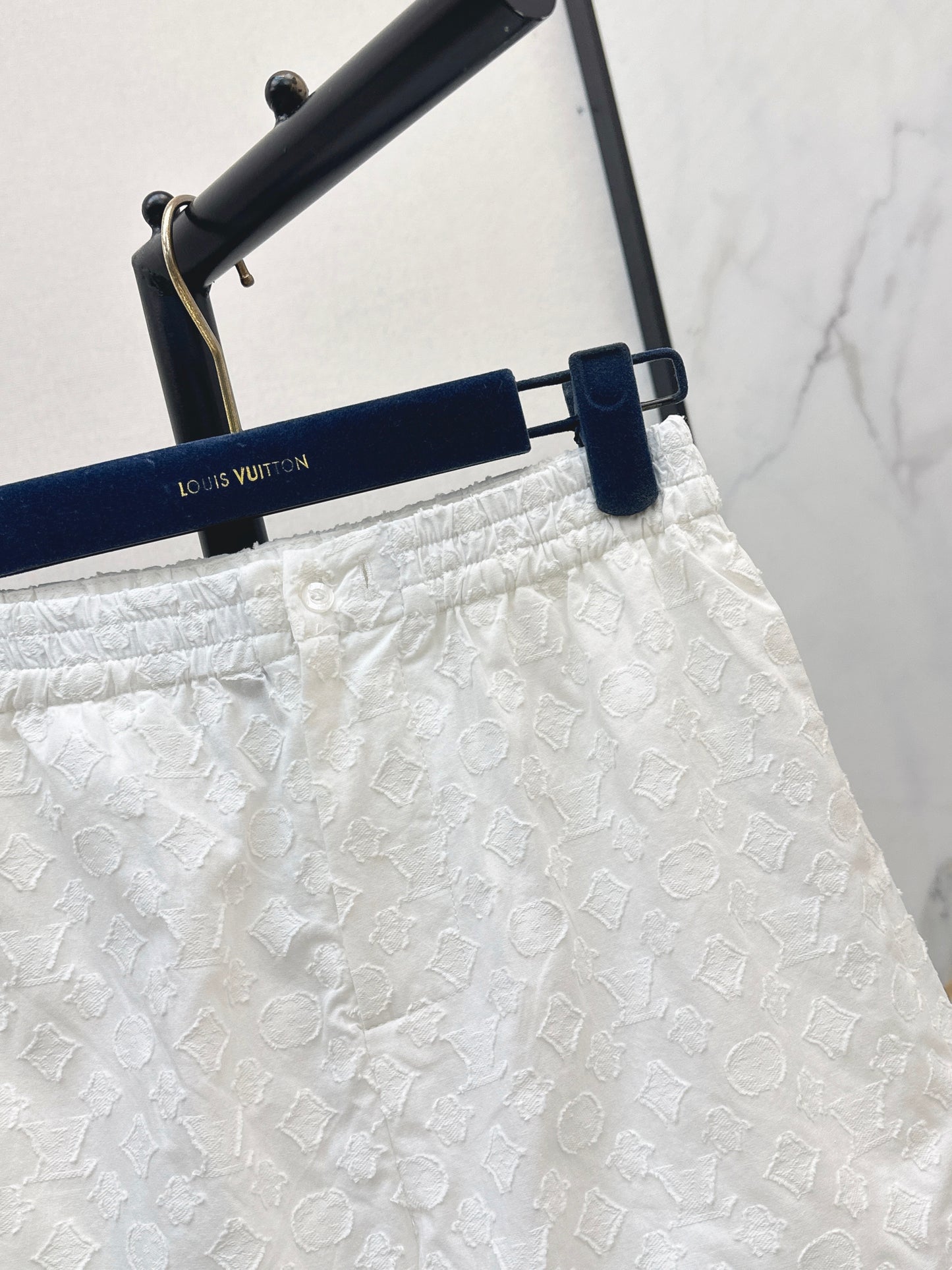 26SS — New M Jacquard Pure Cotton White Lace Shorts
