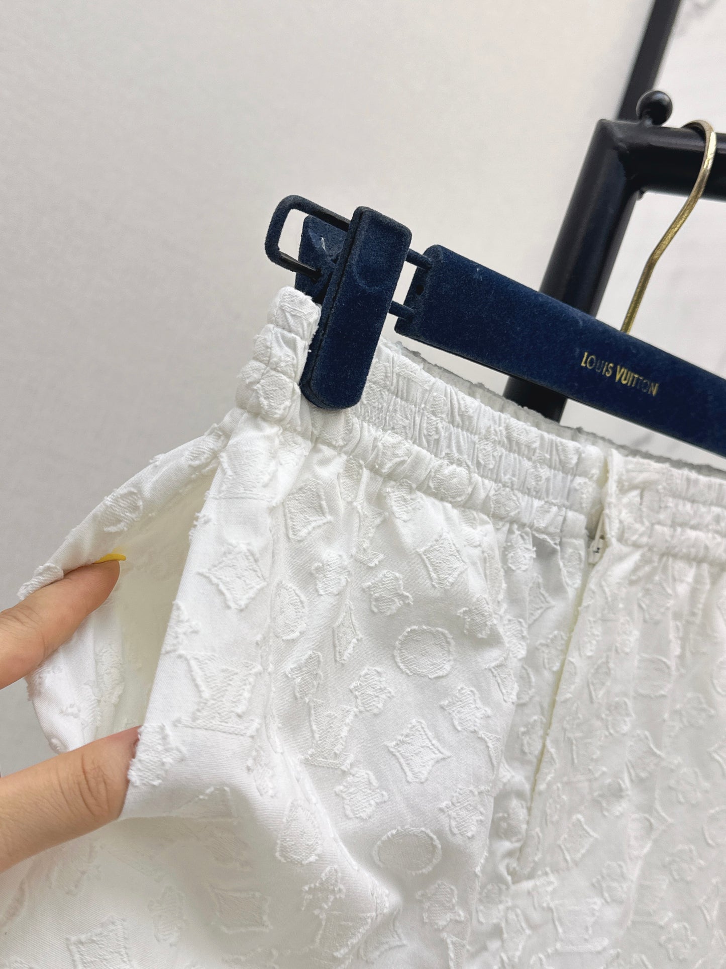 26SS — New M Jacquard Pure Cotton White Lace Shorts