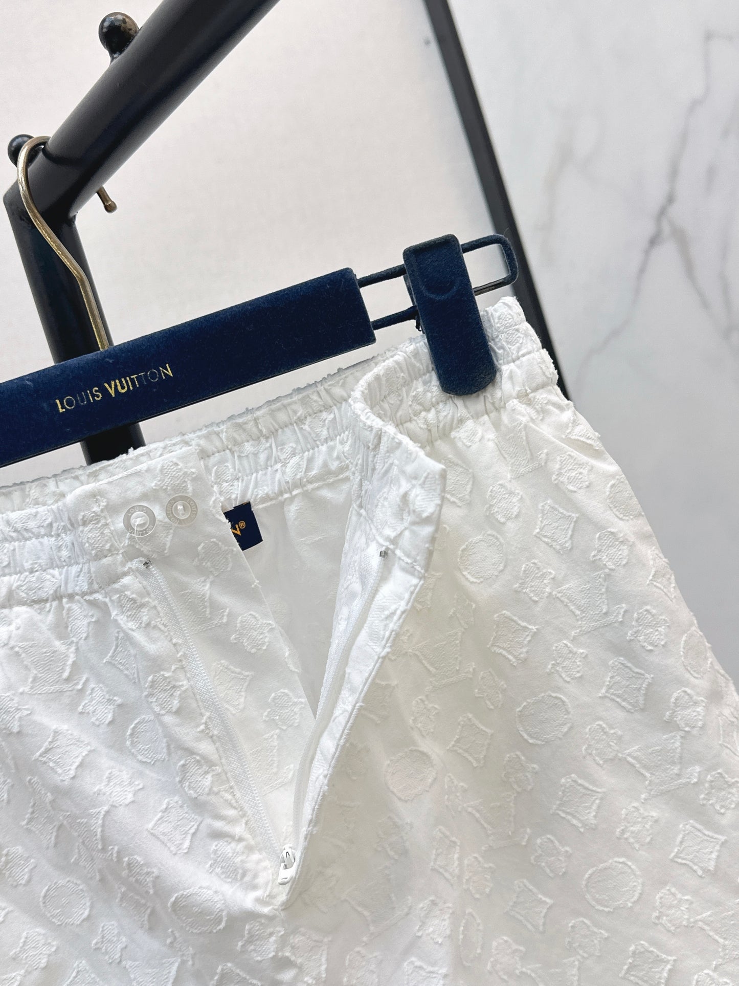 26SS — New M Jacquard Pure Cotton White Lace Shorts
