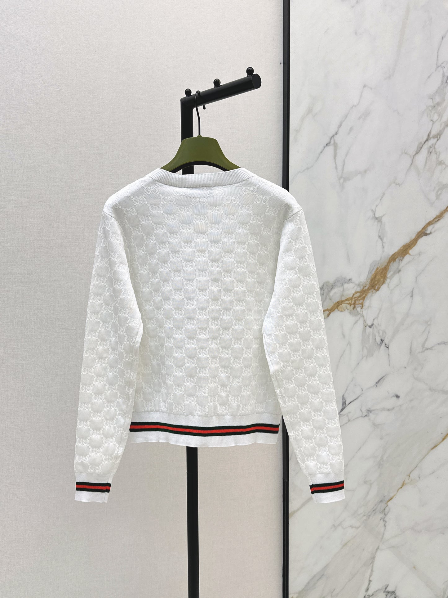 26SS - New Jacquard Crew Neck Cardigan