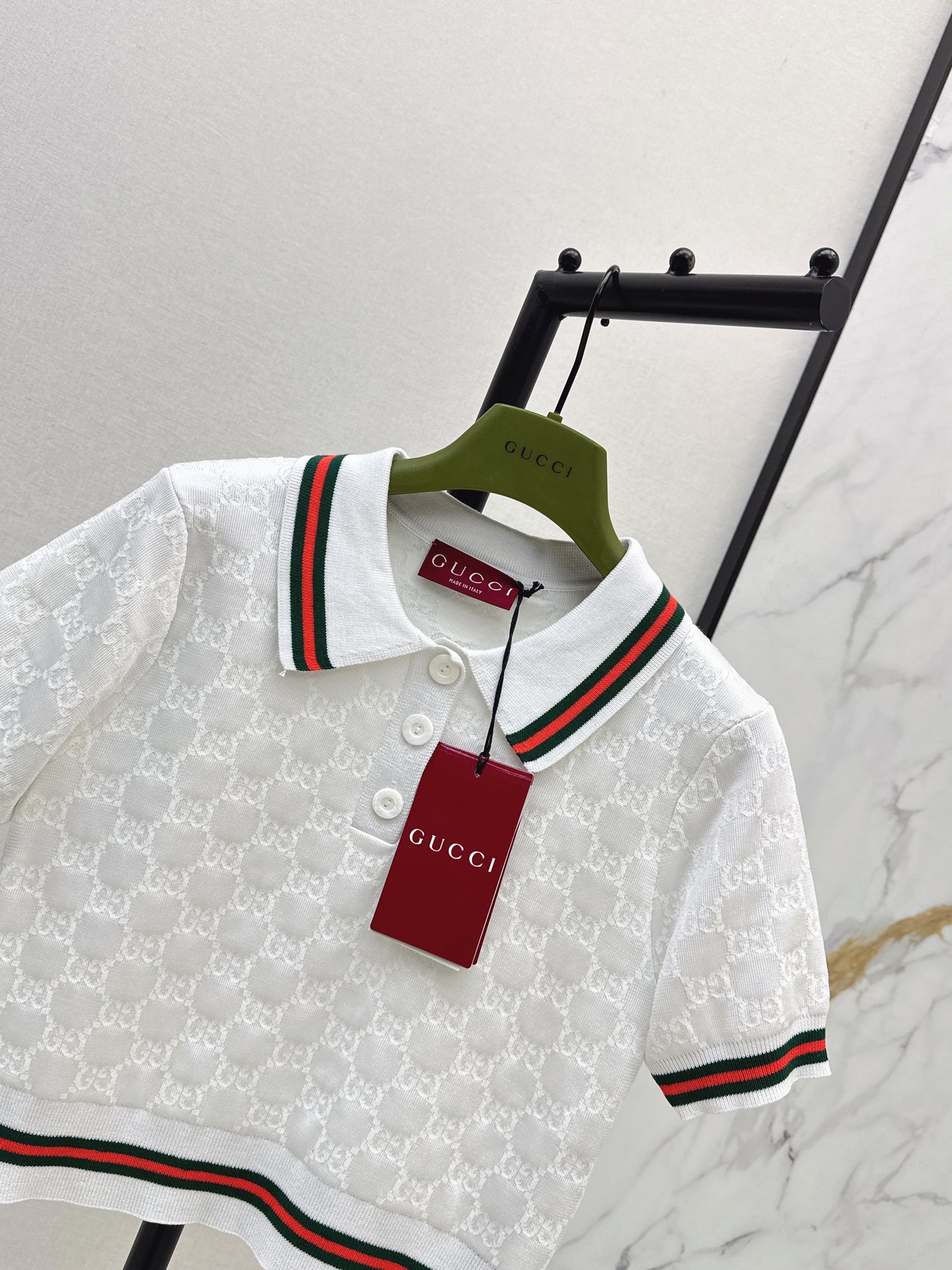 26SS - New Jacquard Polo Knit Sweater