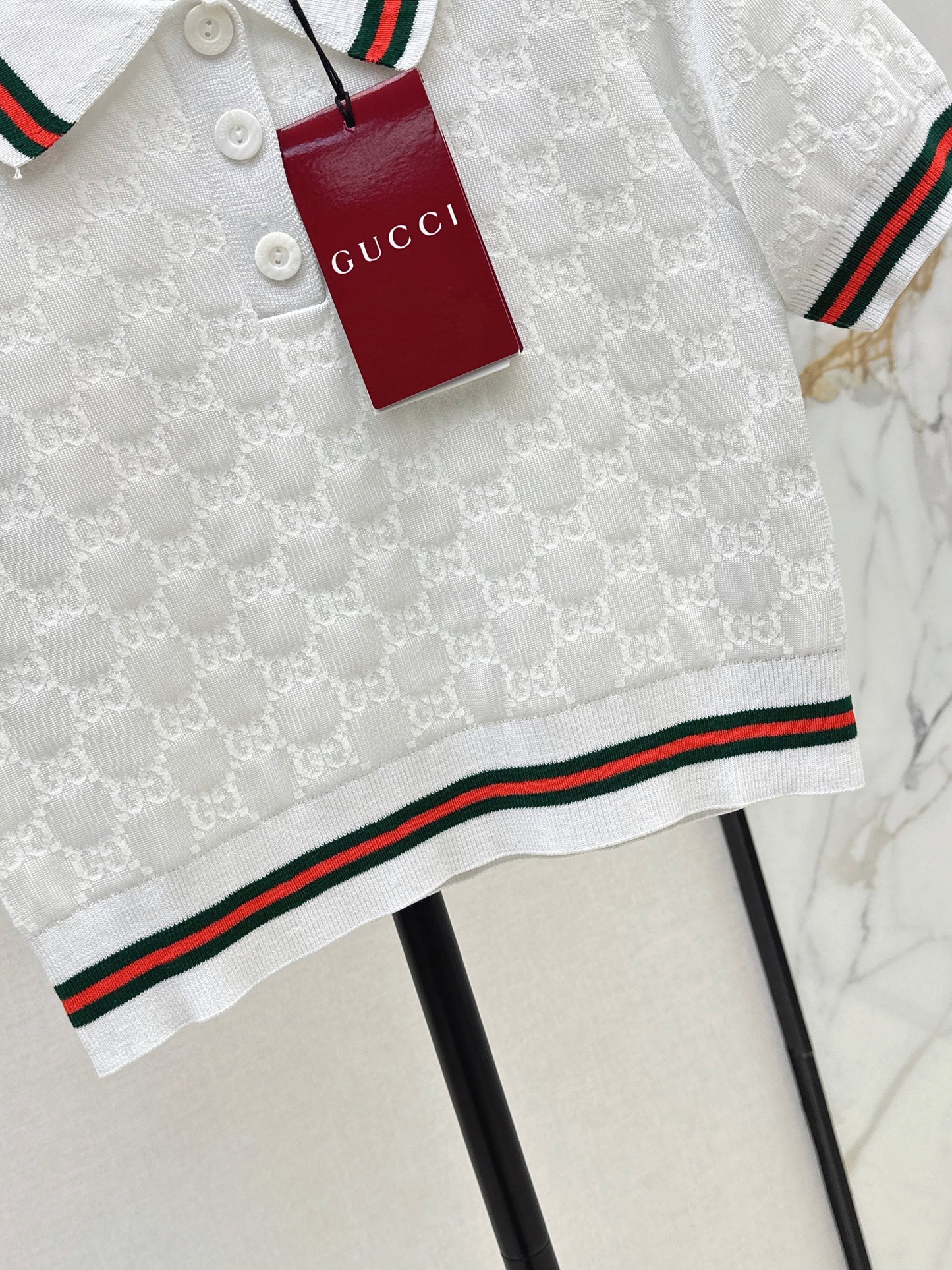 26SS - New Jacquard Polo Knit Sweater