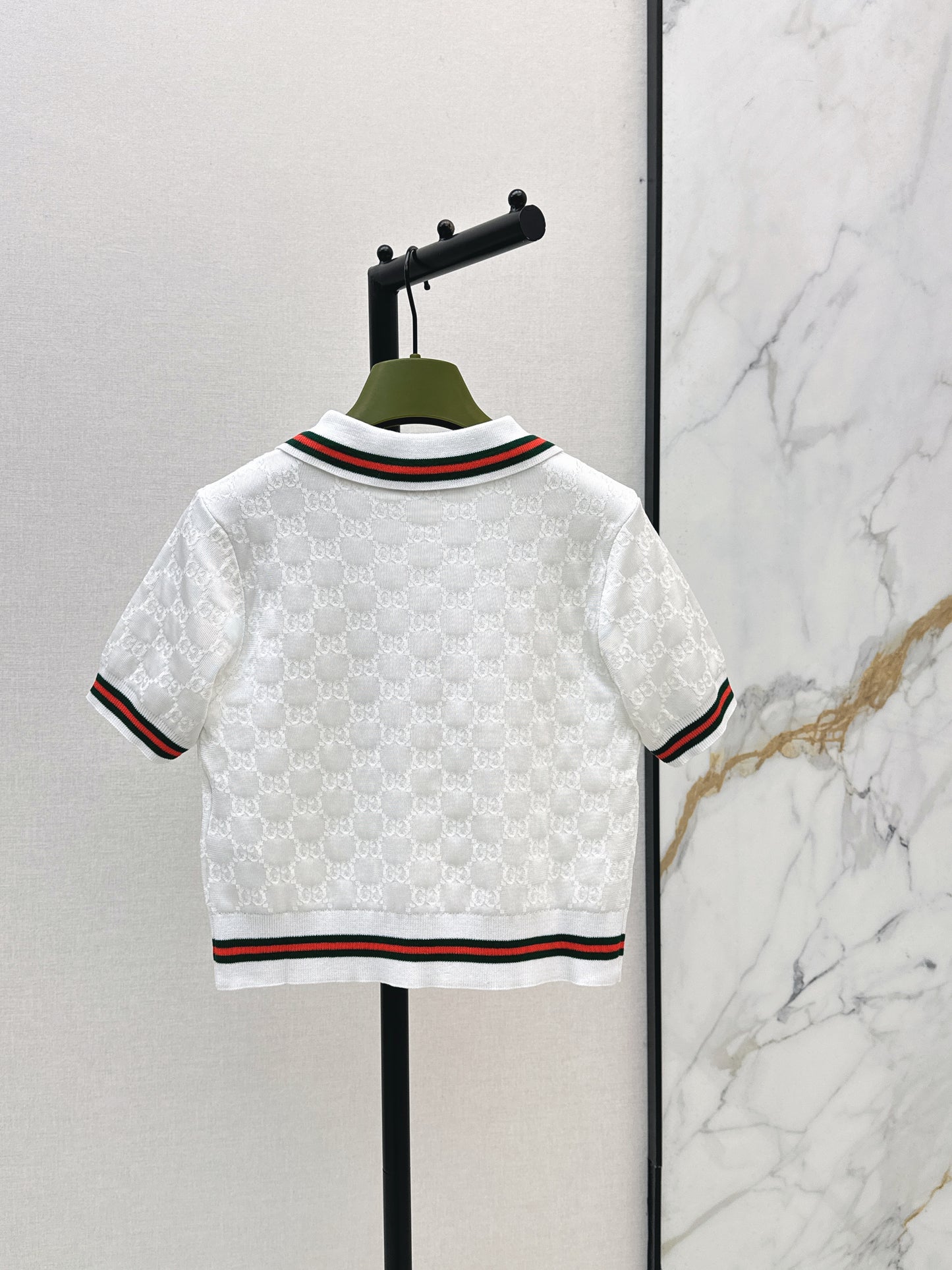 26SS - New Jacquard Polo Knit Sweater