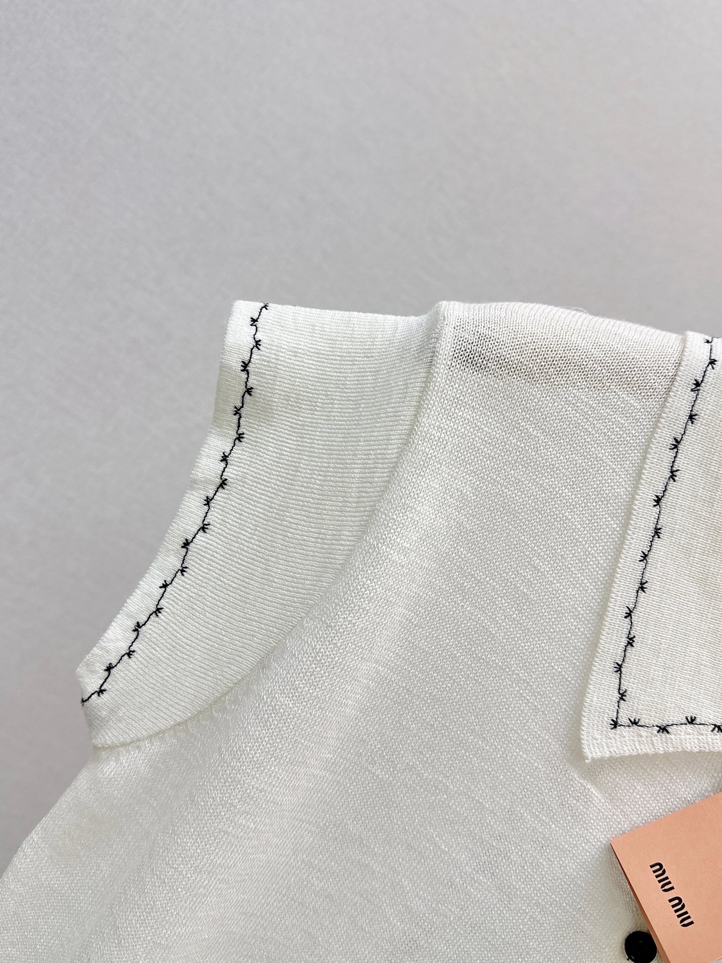 26SS - New Letter Embroidery Drop-Shoulder Knit Sweater