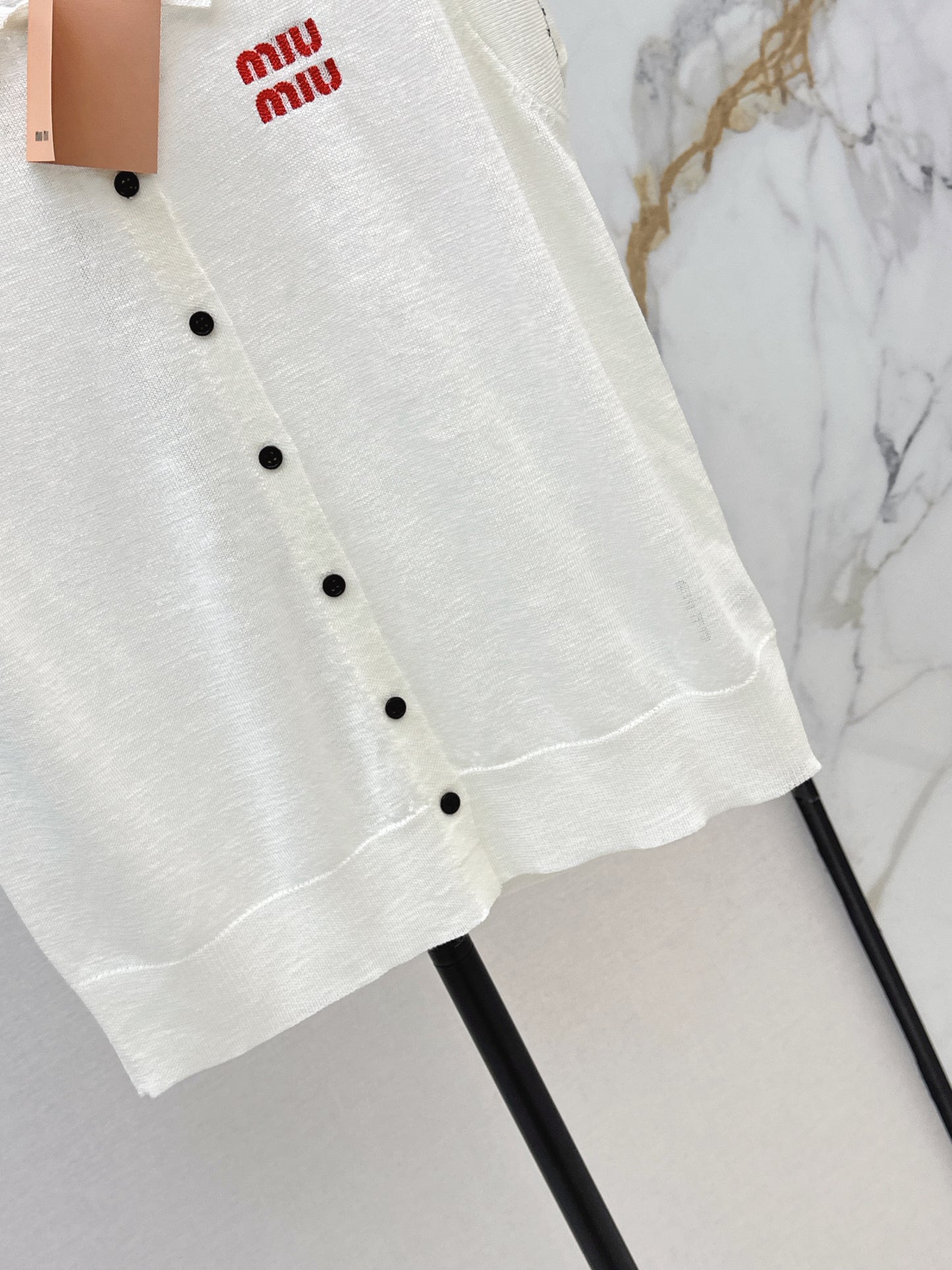 26SS - New Letter Embroidery Drop-Shoulder Knit Sweater