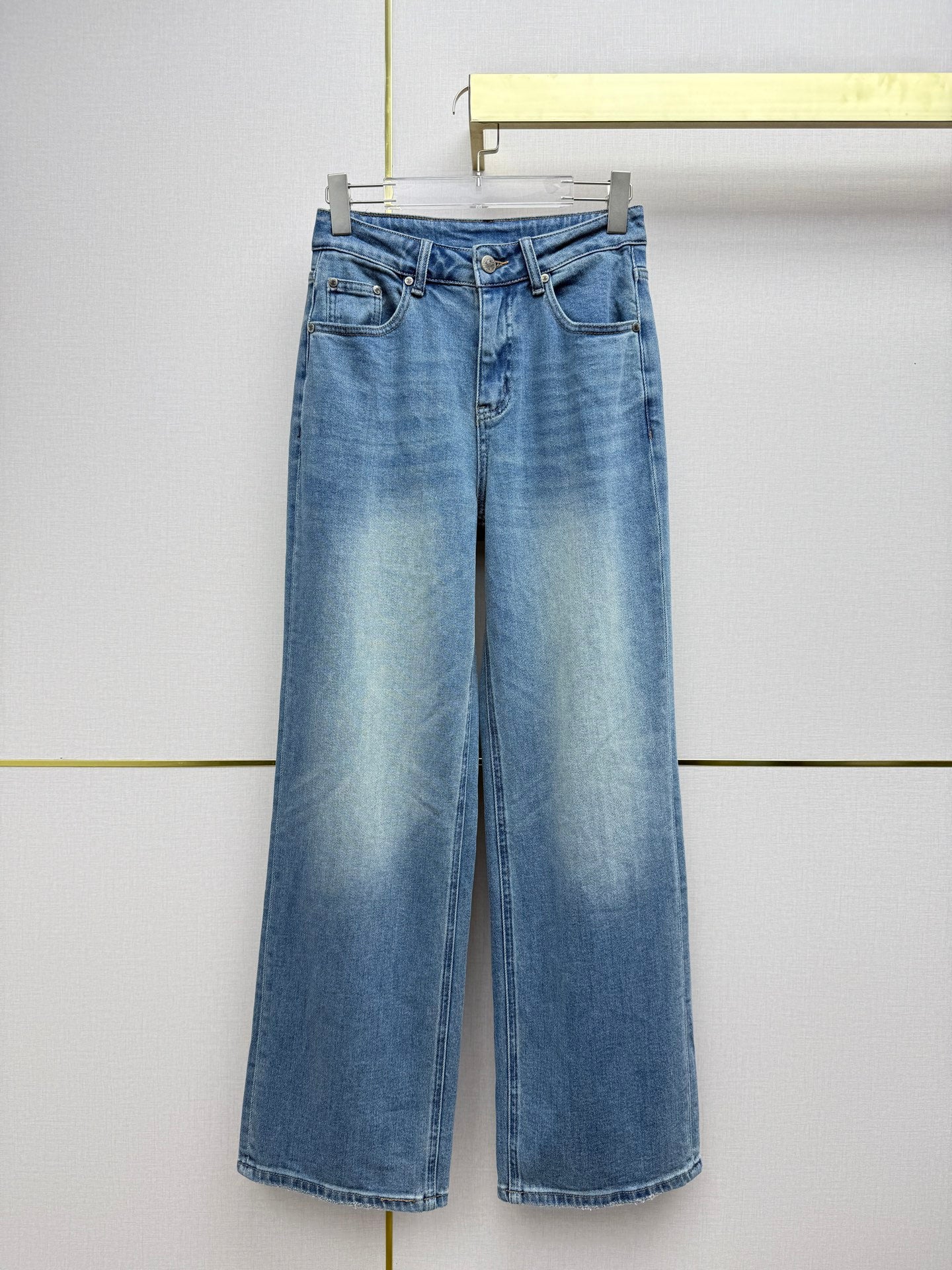 New straight-leg jeans