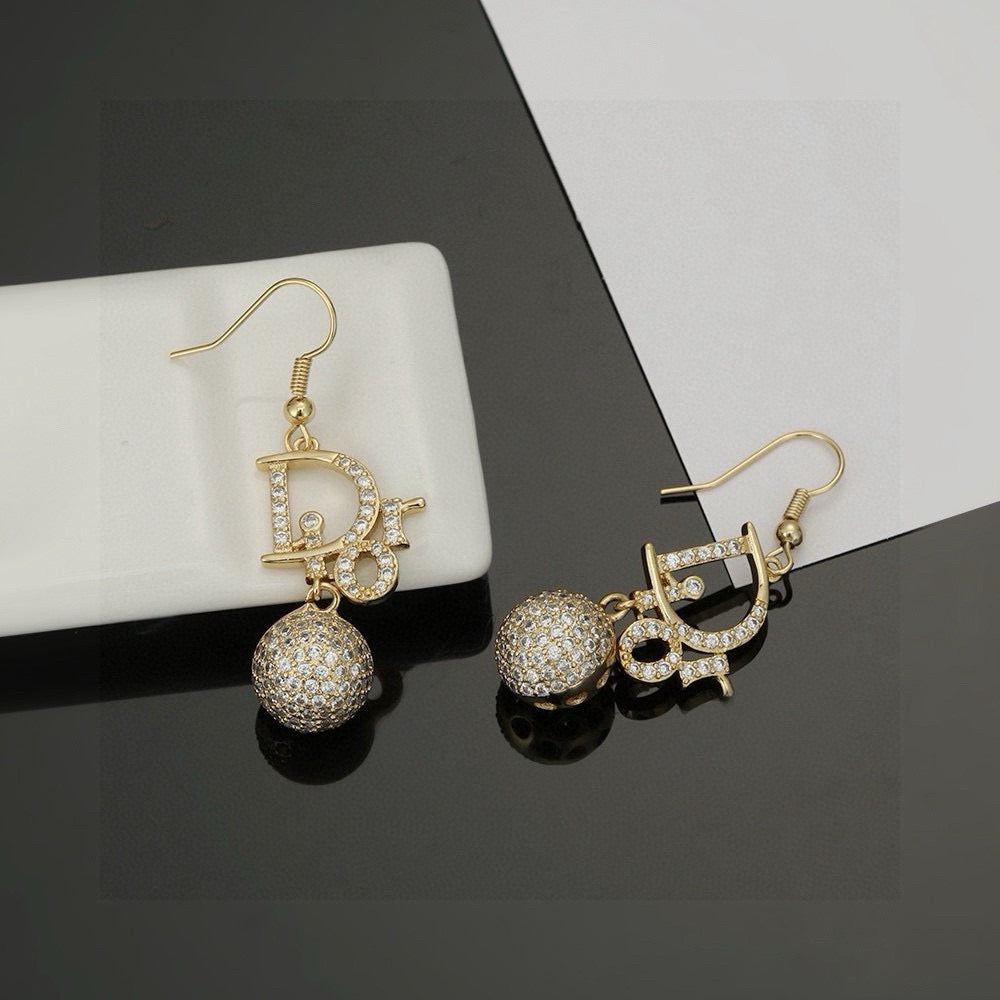 Letter earrings and studs