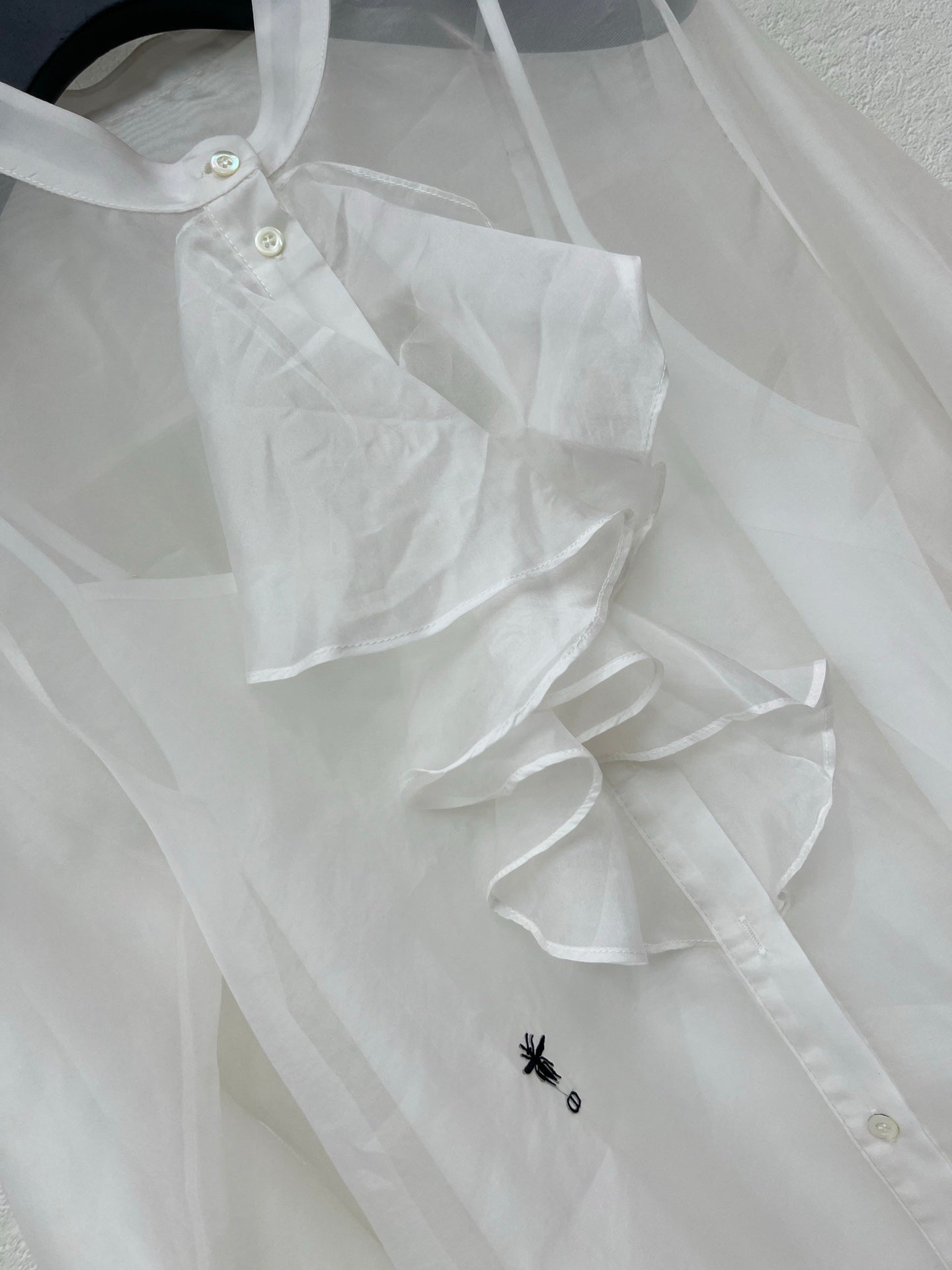 26 Spring/Summer New Two-Piece Embroidered Shirt Set