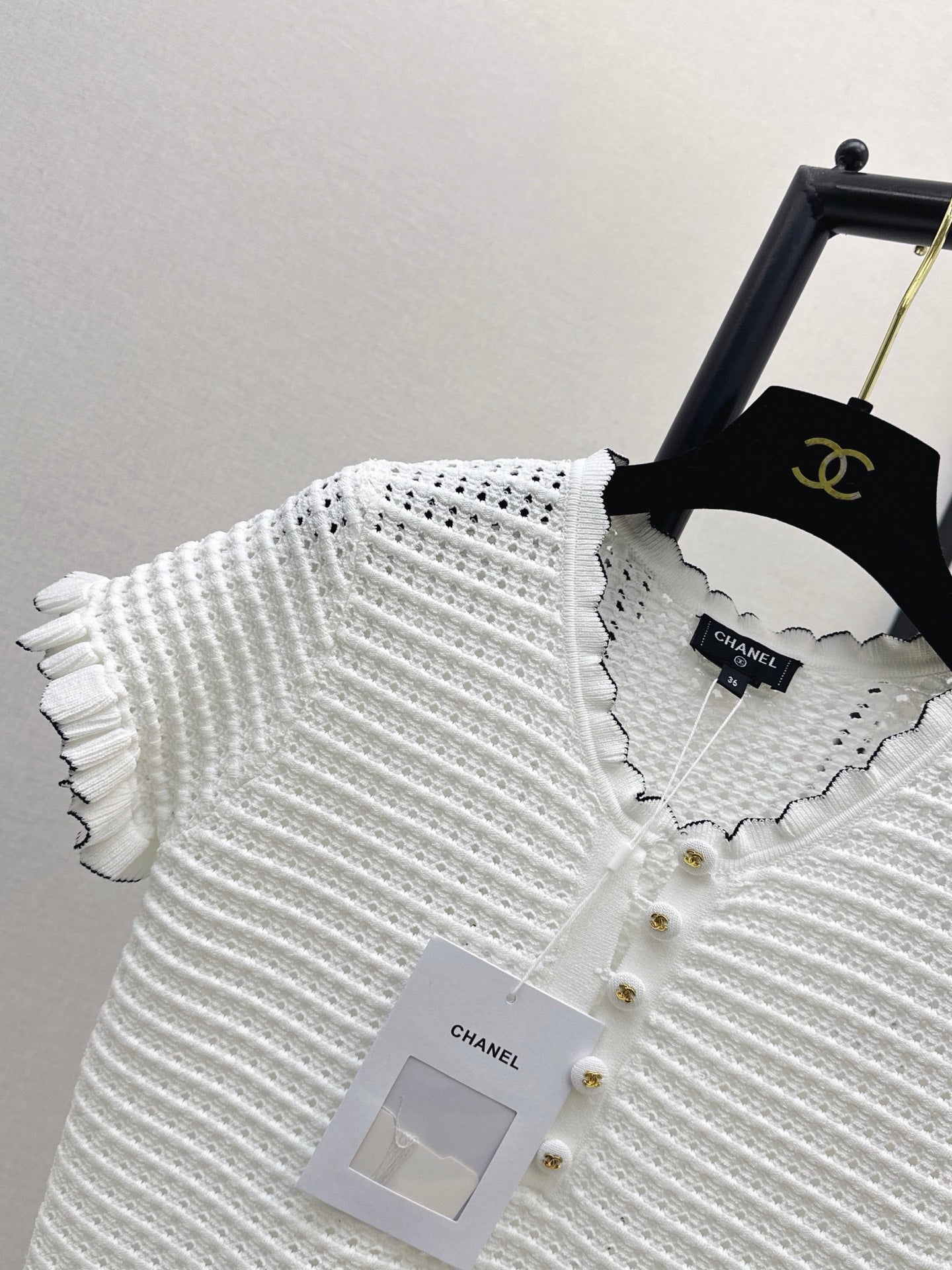 26SS—New 3D Hollow-Out Knitted Dress